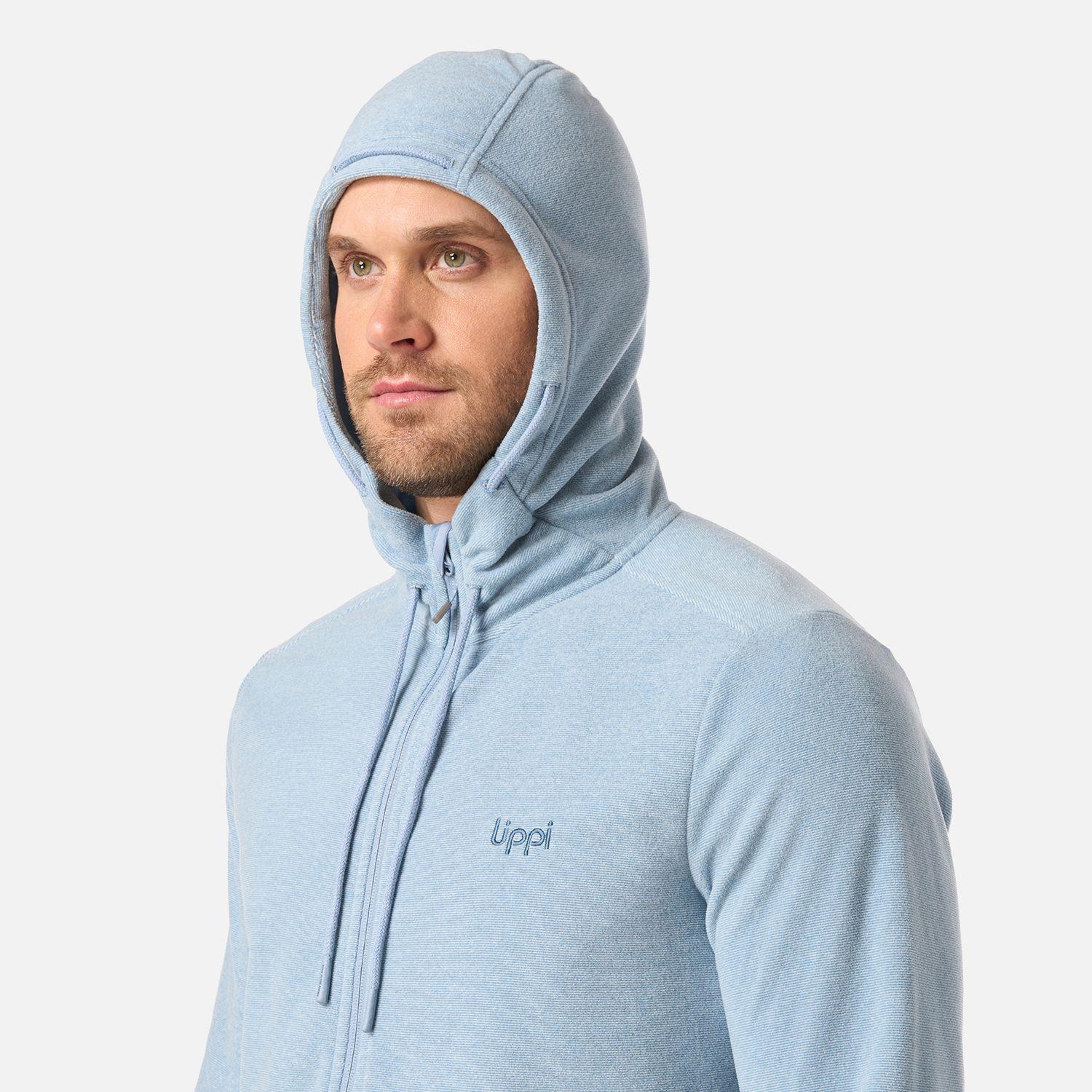 Polar Hombre Stripes Nano-F Full Zip Hoody Azul Piedra Lippi-3