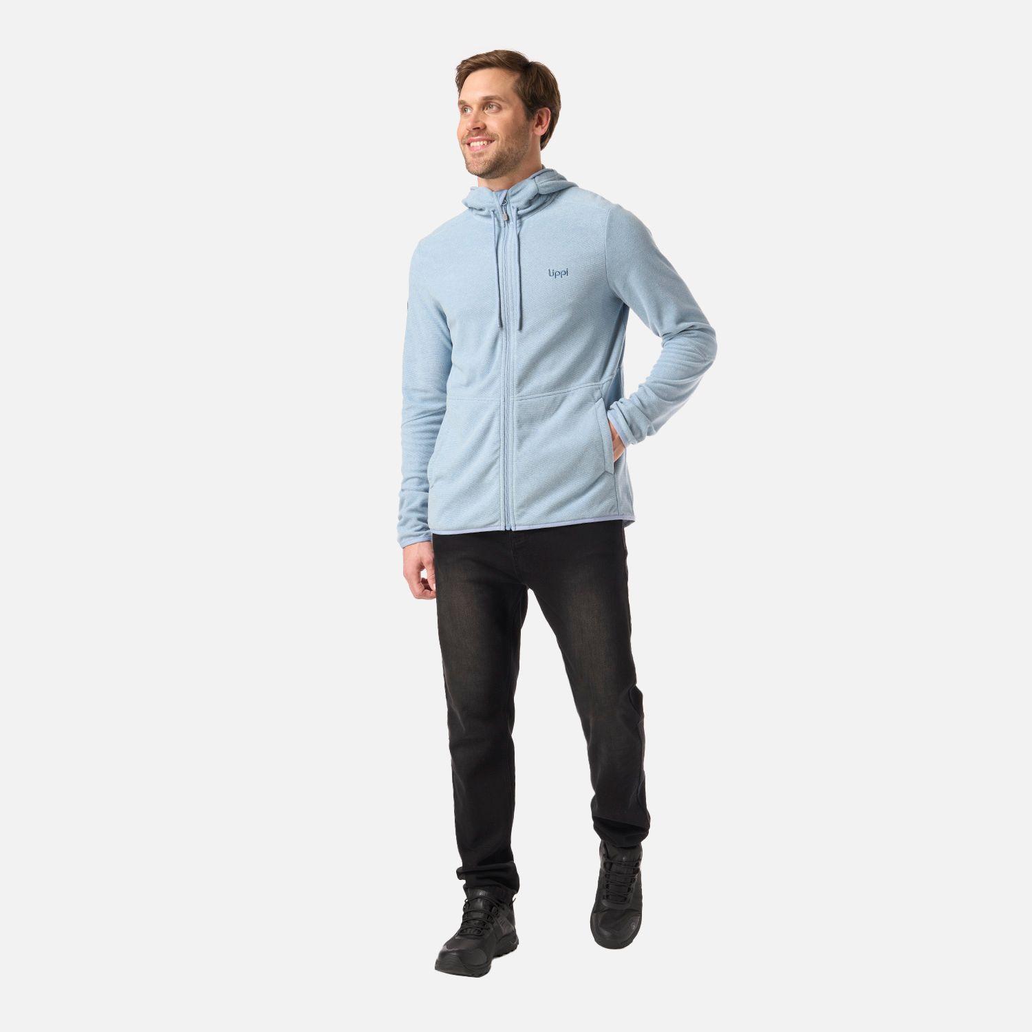 Polar Hombre Stripes Nano-F Full Zip Hoody Azul Piedra Lippi-5