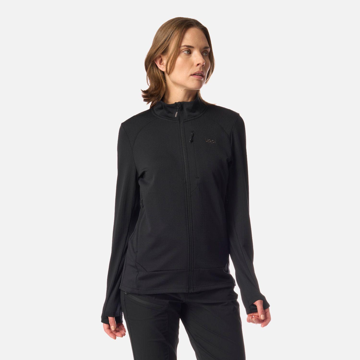 Polerón Mujer Viedma 1000 Nano-F Full Zip Negro Lippi-0