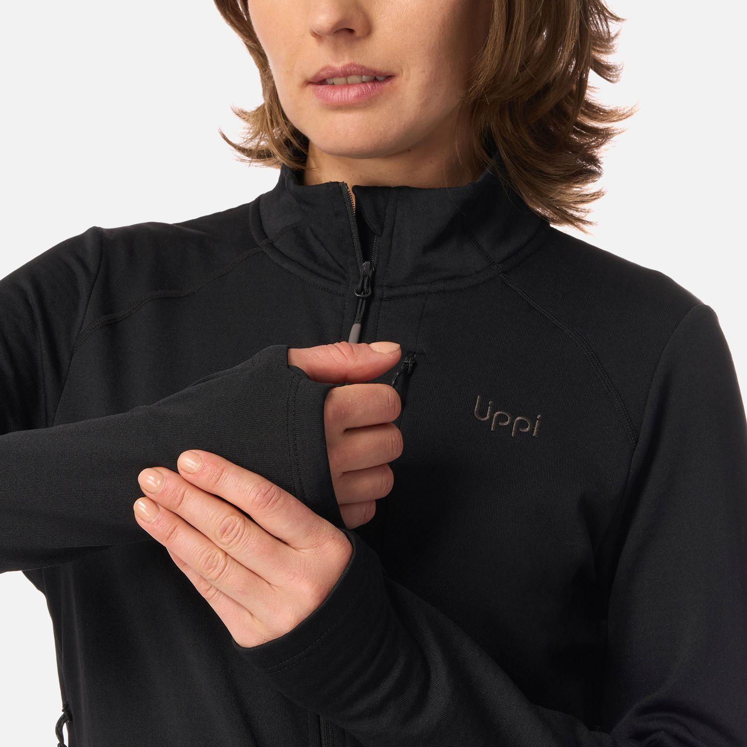 Polerón Mujer Viedma 1000 Nano-F Full Zip Negro Lippi-4