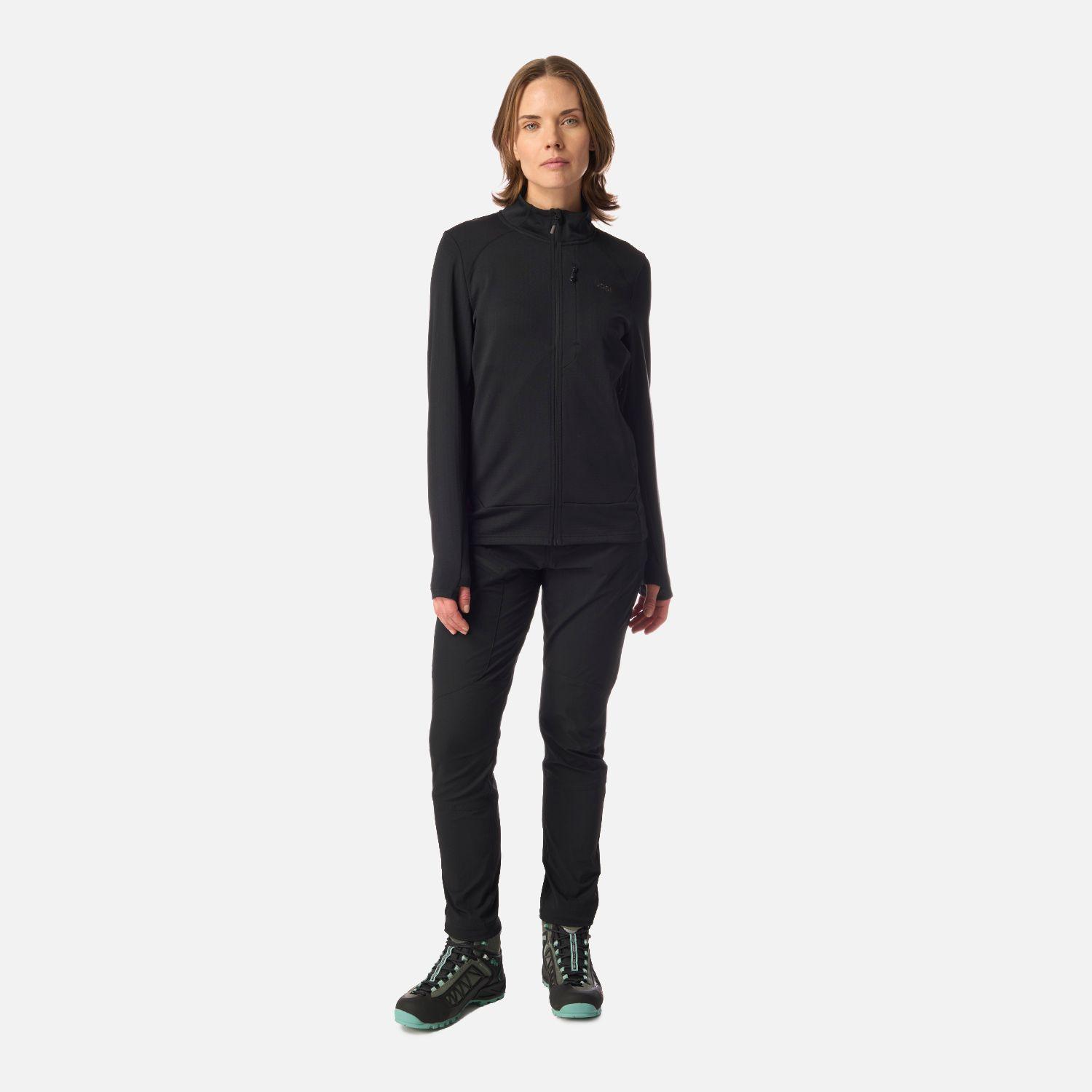 Polerón Mujer Viedma 1000 Nano-F Full Zip Negro Lippi-6
