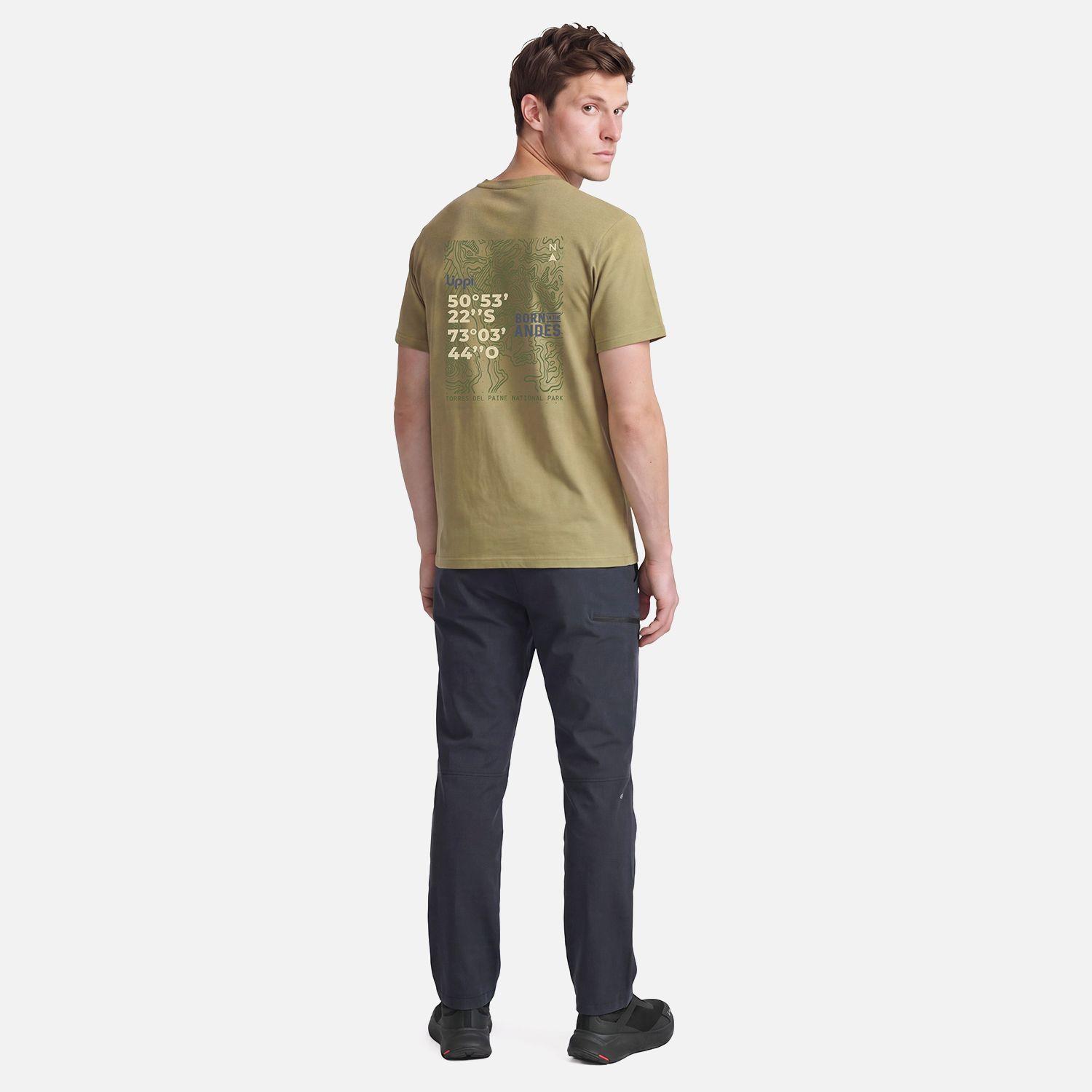 Polera Hombre Ulmo Back Print T-Shirt Verde Lippi V27-5