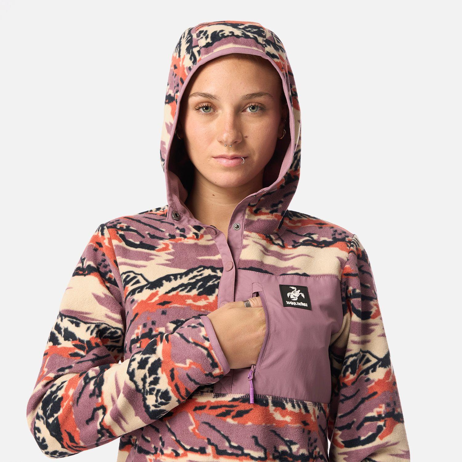Polar Mujer Tokerau Hoody Print Lila Haka Honu-3