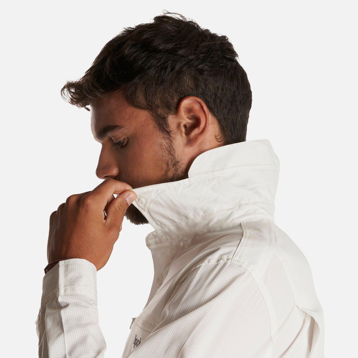 Camisa Hombre Rosselot Long Sleeve Q-Dry Shirt Blanco Lippi I23-4