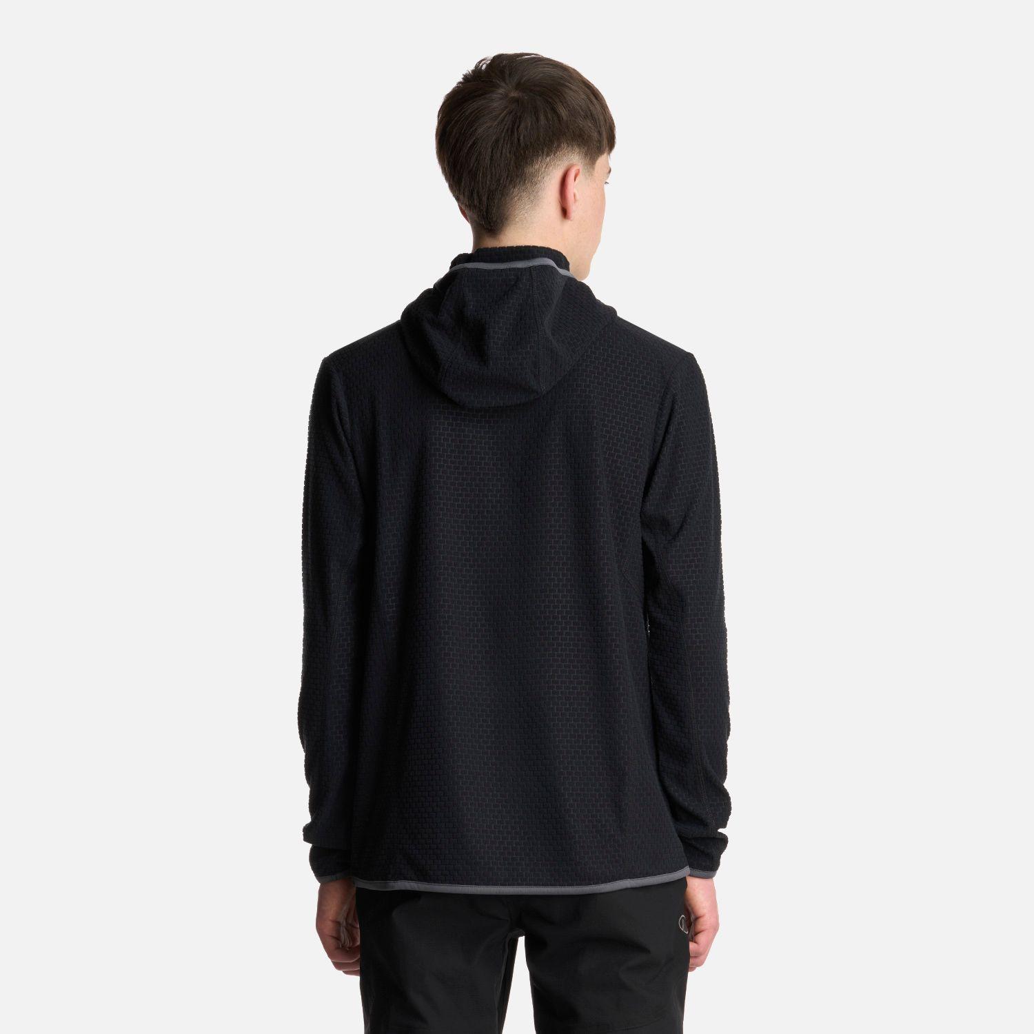 Polerón Teen Boy Mild Nano-F 14 Zip Hoody Negro Lippi V25-2