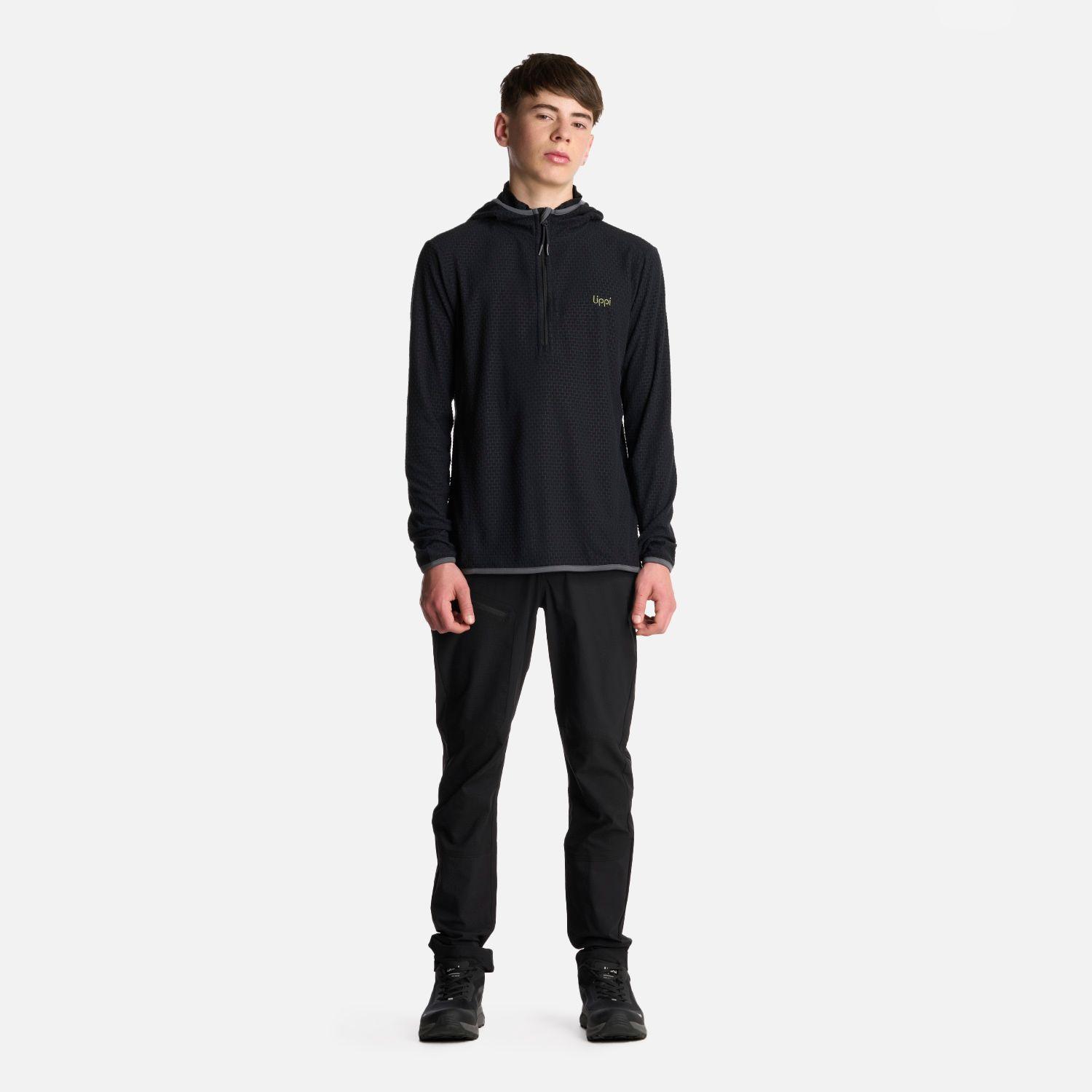 Polerón Teen Boy Mild Nano-F 14 Zip Hoody Negro Lippi V25-4