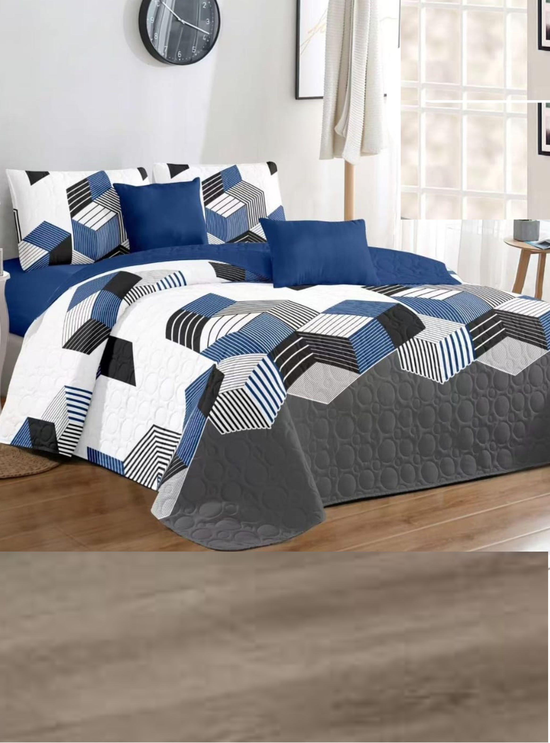 CUBRECAMA KING HERMOSOS DISEÑOS QUILT VERANO TF-0