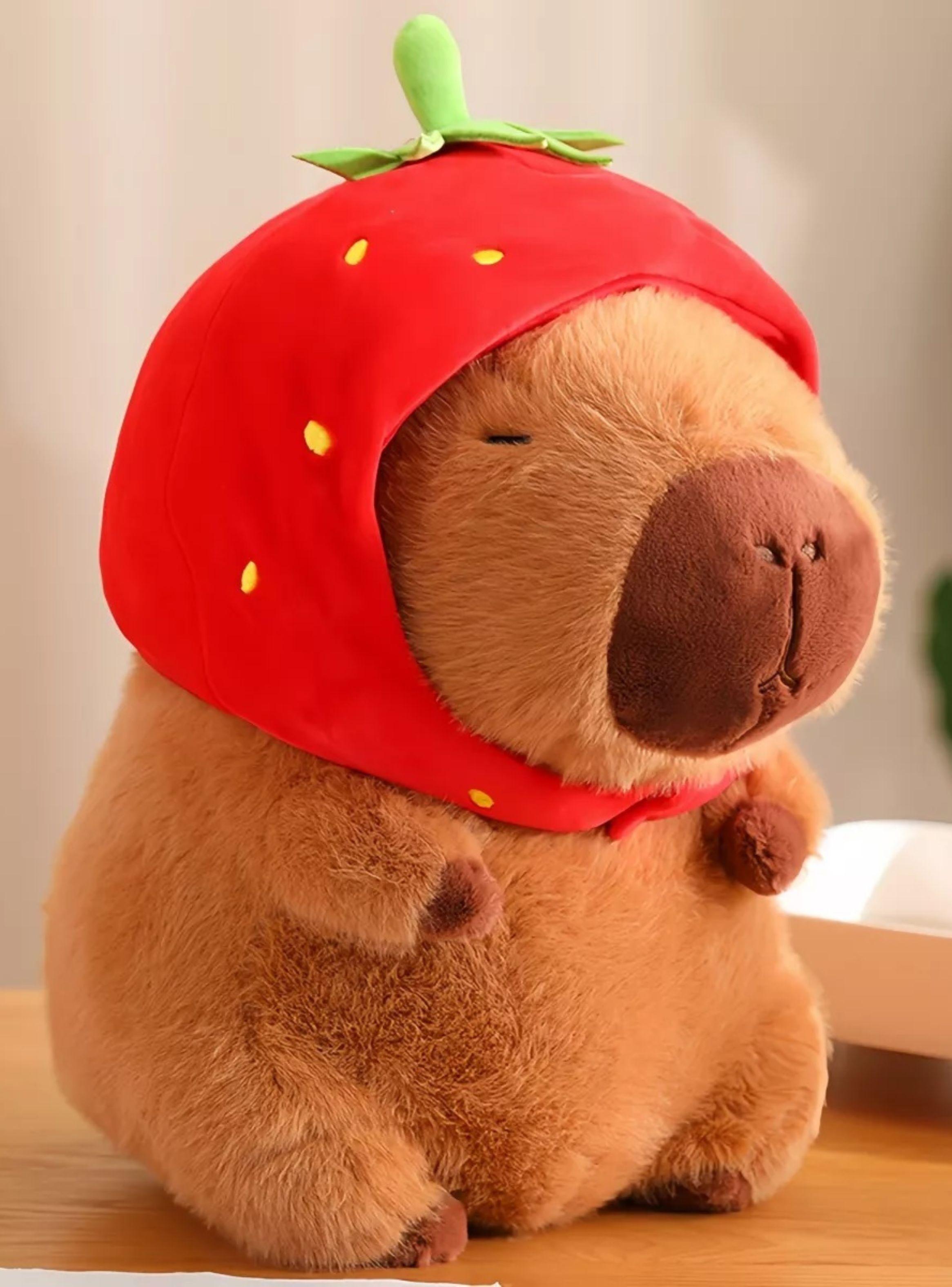 peluche capibara tierno amigable suave con 30 cm-0