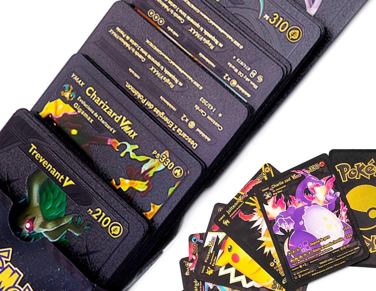 Cartas Doradas Plateadas Negras Vmax Gx Ex V 55 Uni Español Pokem-0