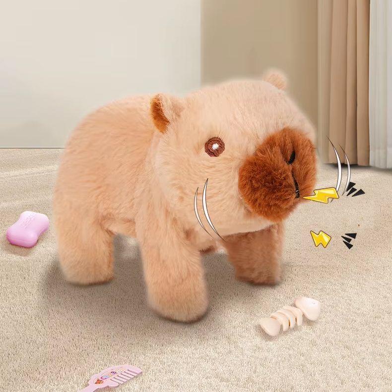 Robot Mascota Capibara Sonido Camina Peluche Juguete Regalo Navidad-7