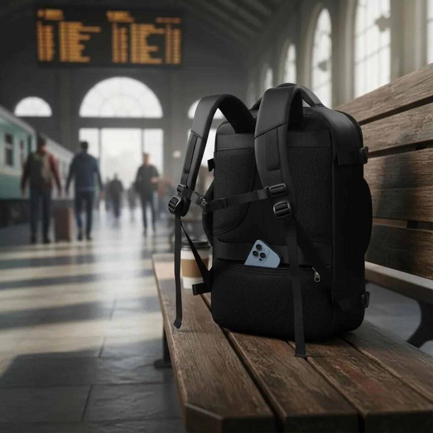 Mochila De Viaje Para Equipaje De Mano Compatible 35 L-2