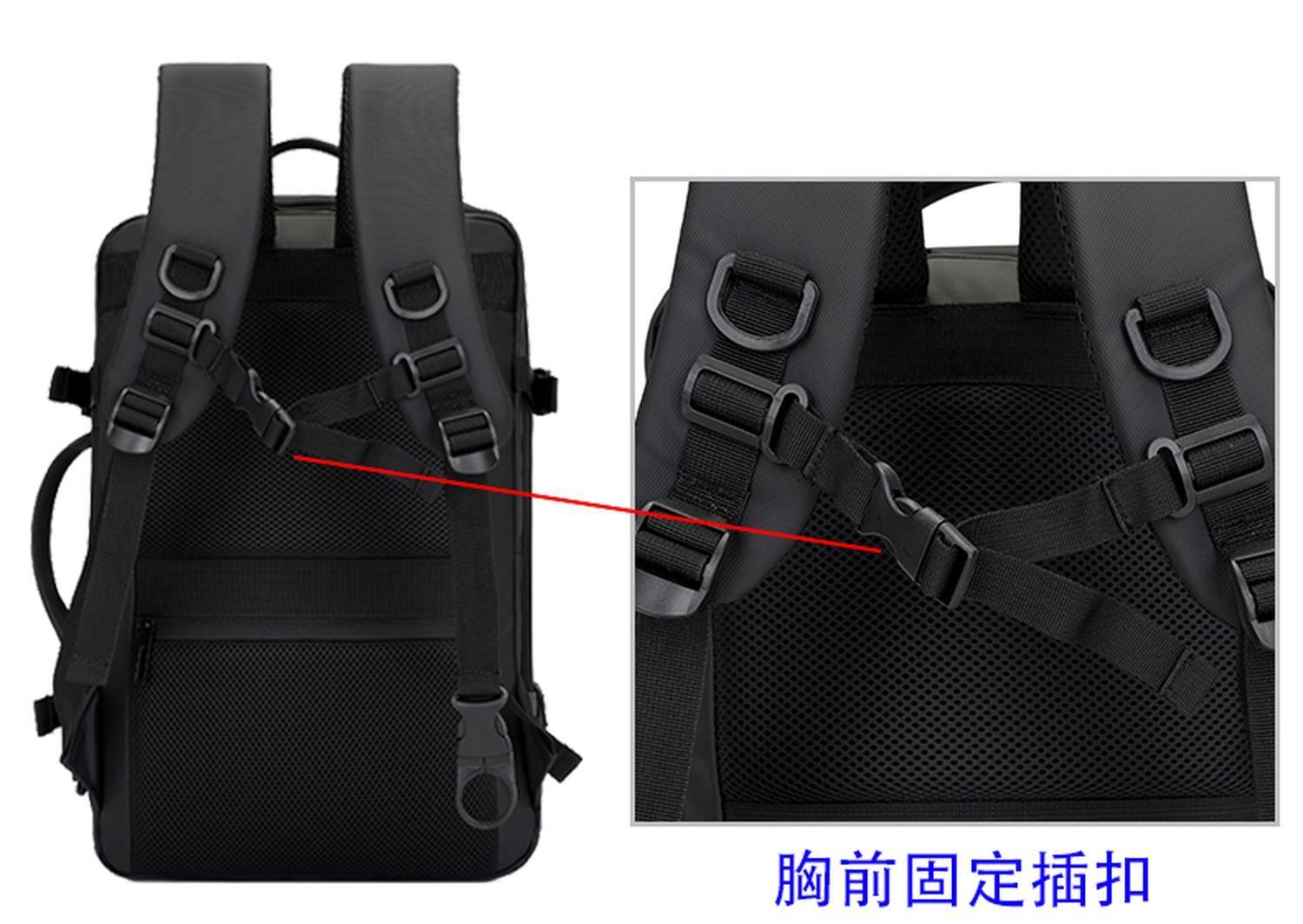 Mochila Cabina 48x30x25 Avión Deluxe Expandible Impermeable-7
