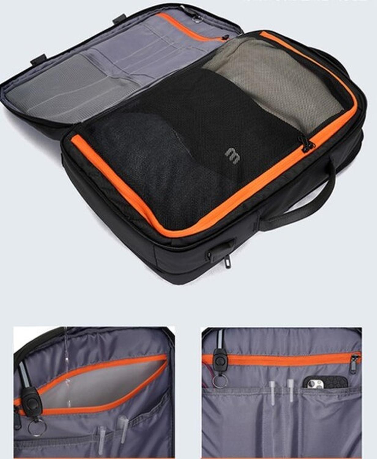 Mochila Cabina 48x30x25 Avión Deluxe Expandible Impermeable-6