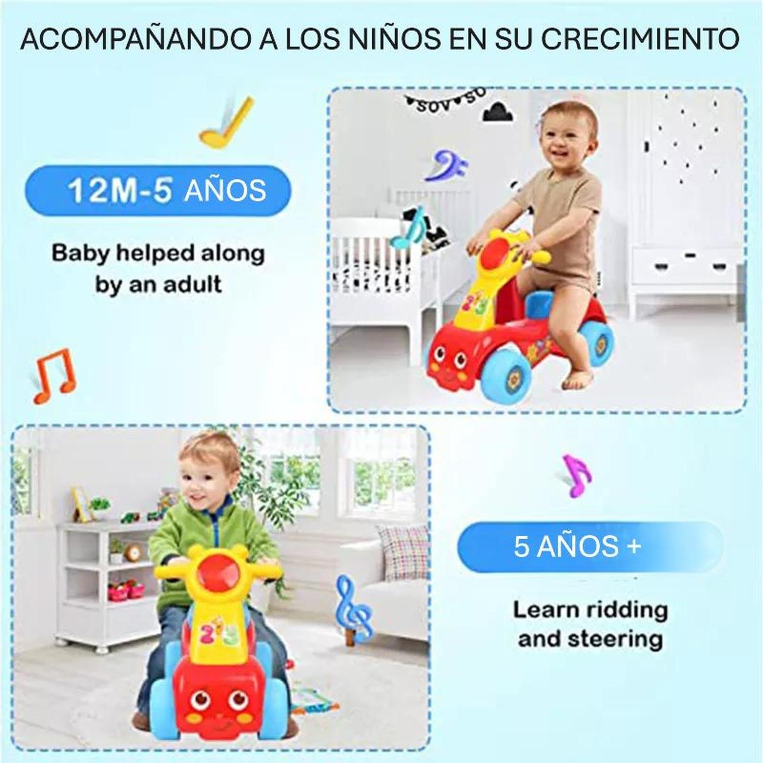 Corre Pasillos Andador Musical Infantil Musical Colorido-4