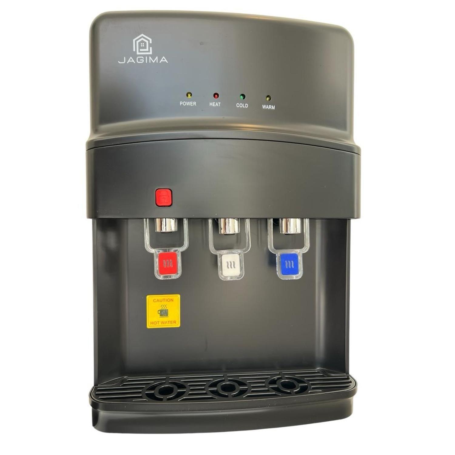 Dispensador De Agua Pedestal Compresor 2 Llaves C/gaveta  gris negro-1