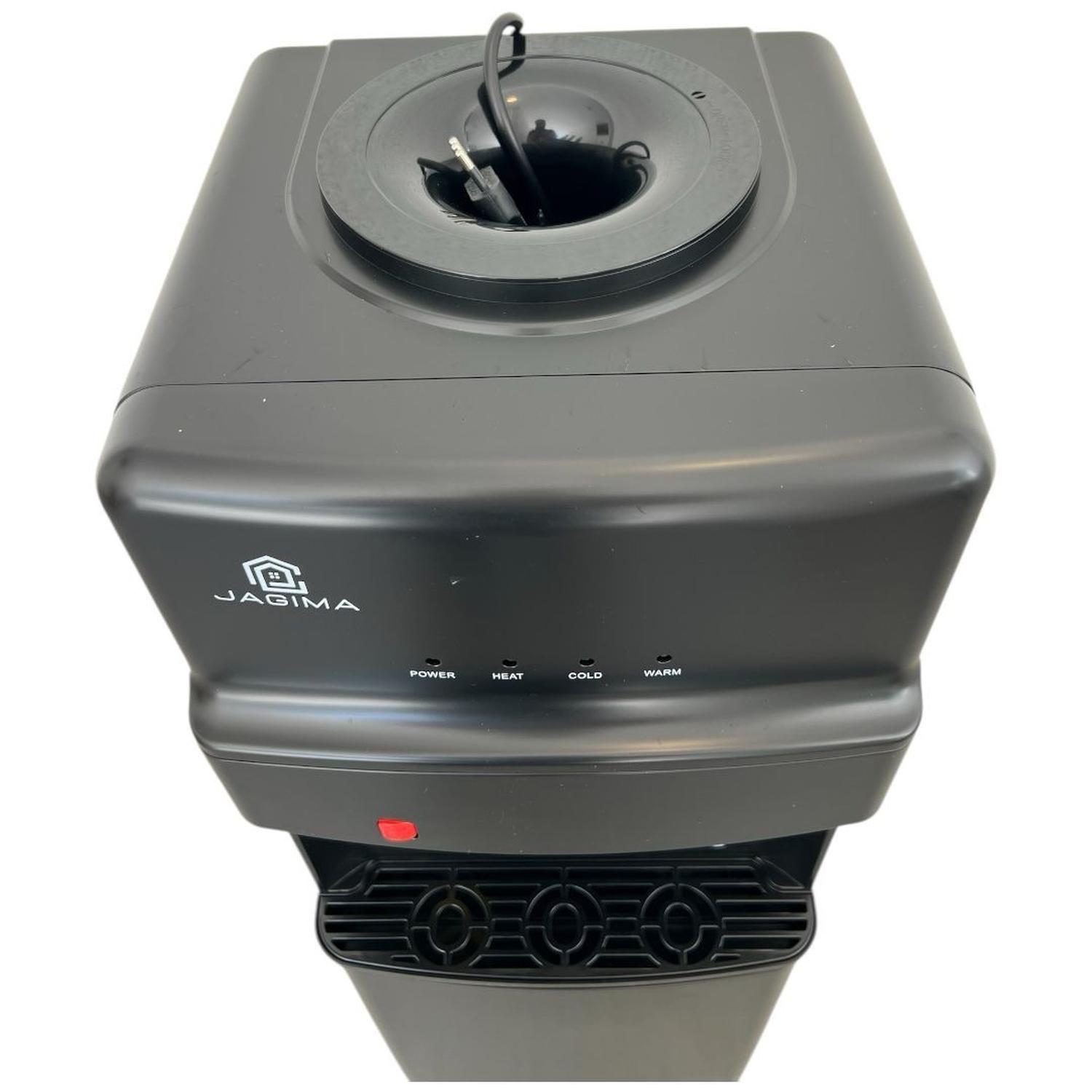 Dispensador De Agua Pedestal Compresor 2 Llaves C/gaveta  gris negro-2