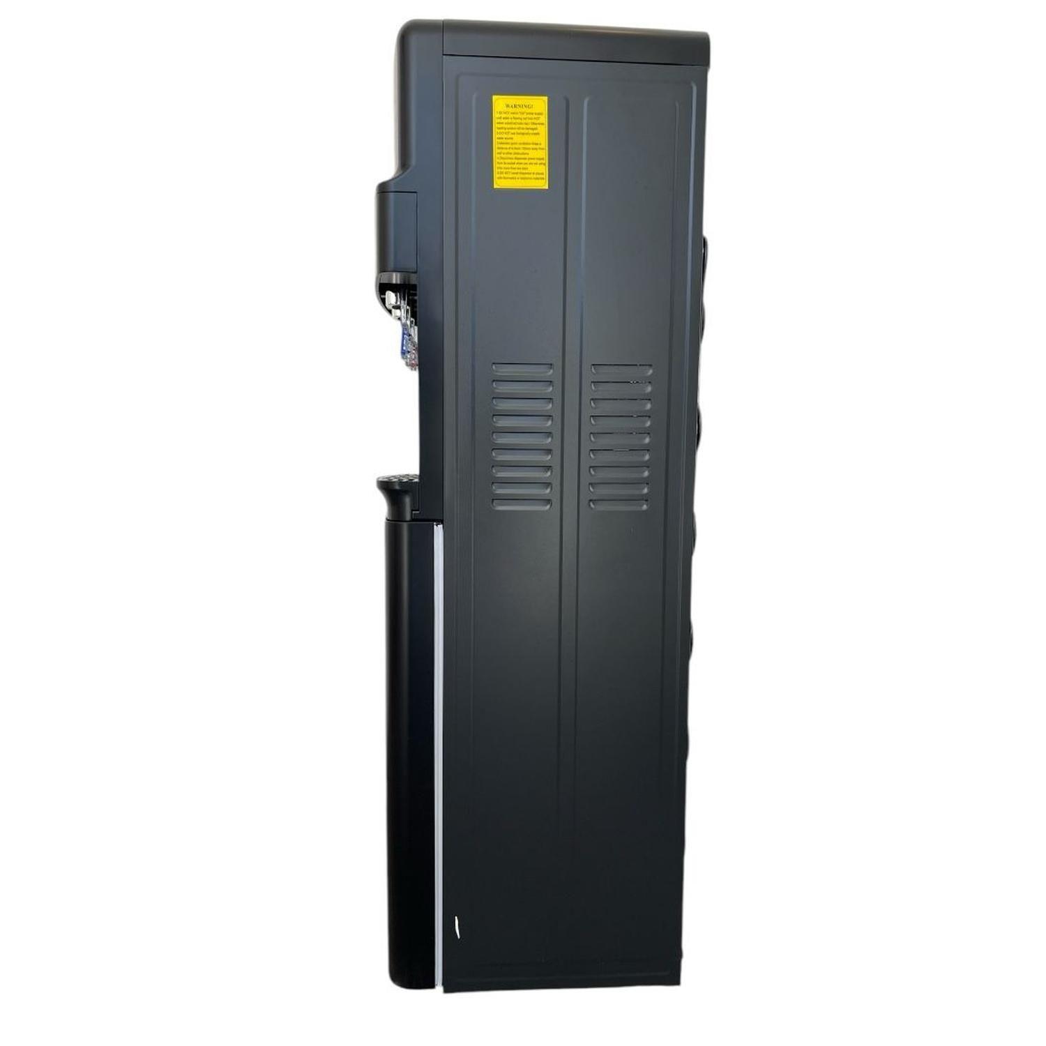 Dispensador De Agua Pedestal Compresor 2 Llaves C/gaveta  gris negro-6