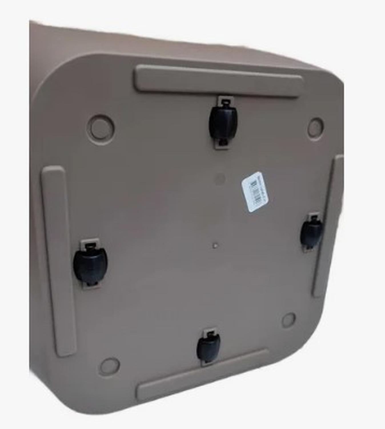 Macetero Nórdico Gris Oscuro L 40 cm 40 x 24 x 30-2