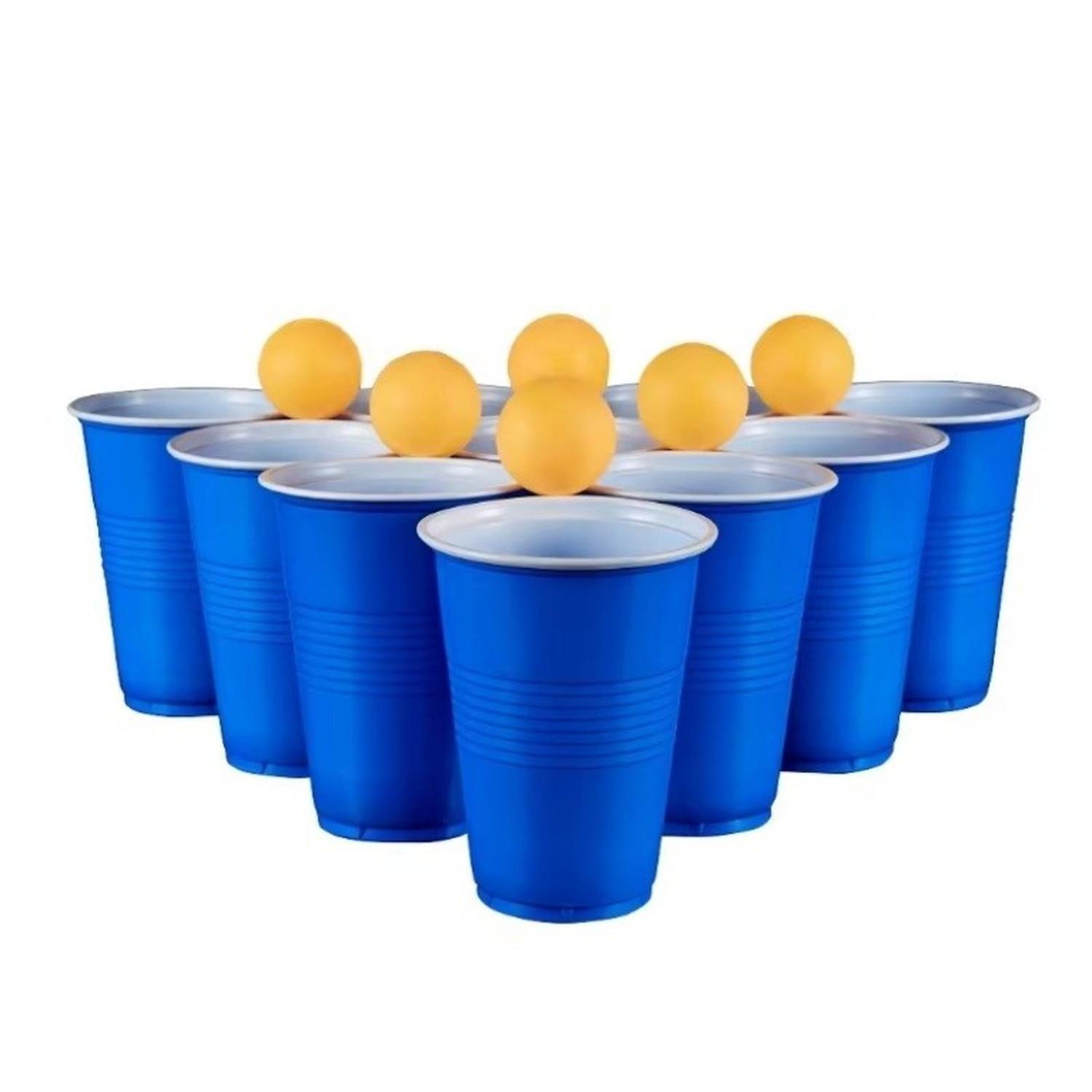 Vaso Plastico Azul Desechable Fiesta 450 ml x 50 uds-4