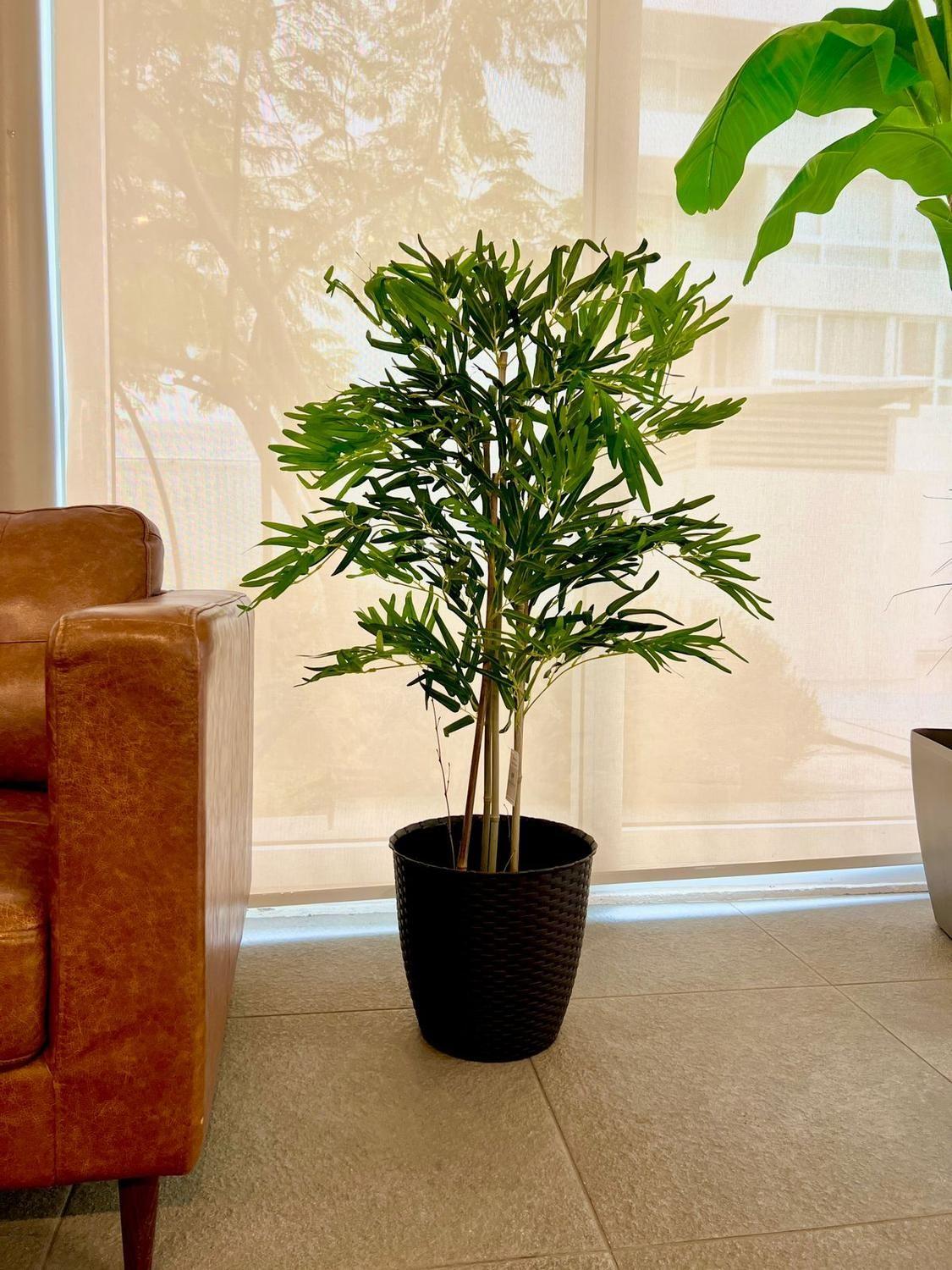 Planta Artificial Decorativa Arbol Grande Bamboo 120cm 730hj-3