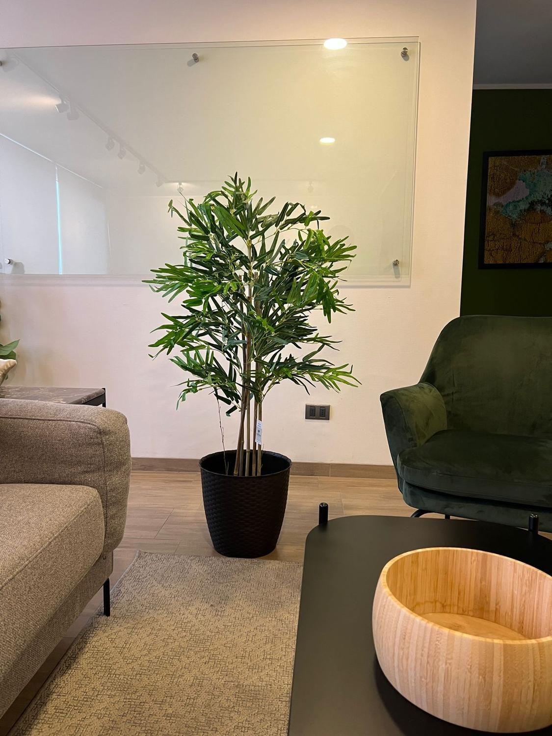 Planta Artificial Decorativa Arbol Grande Bamboo 120cm 730hj-6