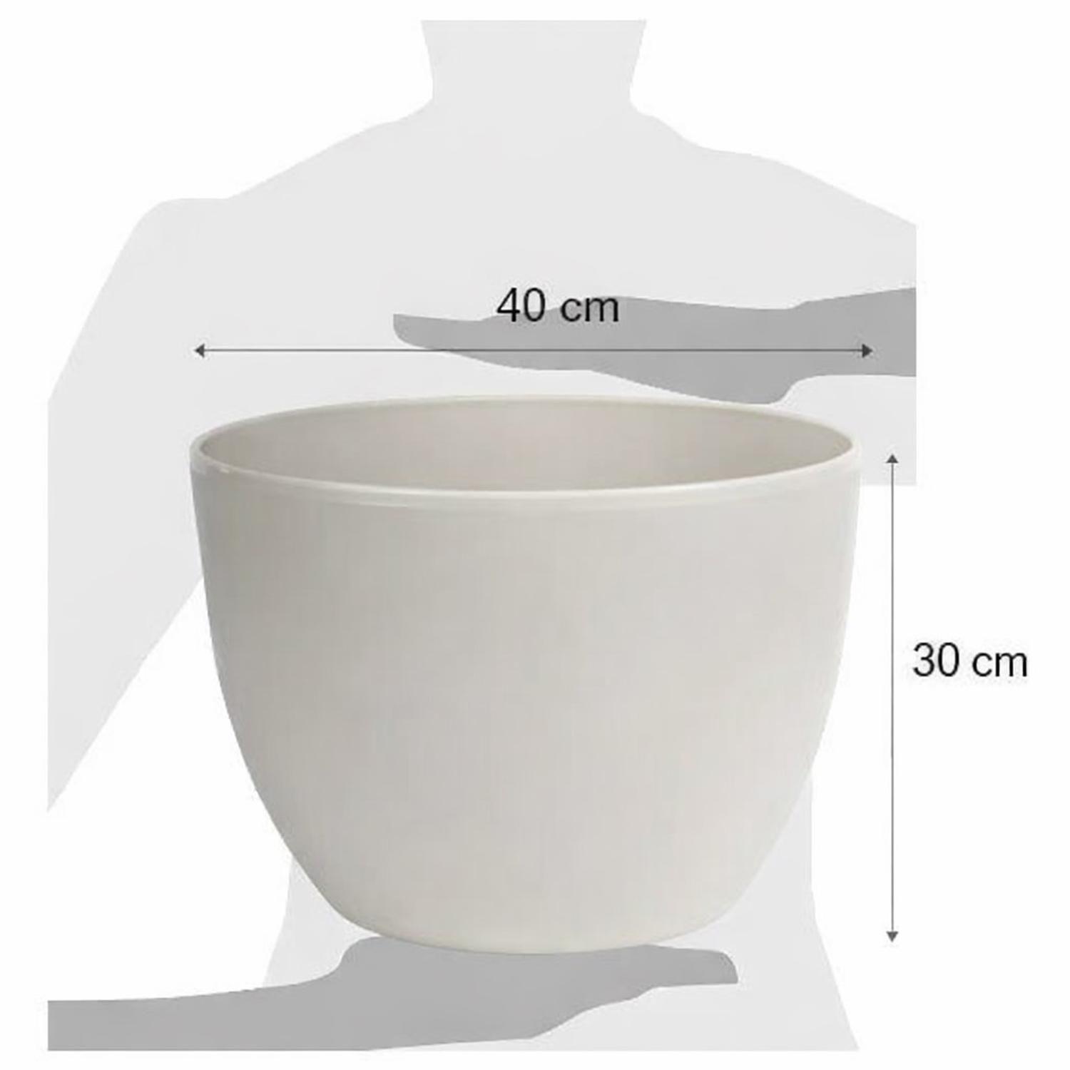 Macetero Nórdico Gris Oscuro L 30 cm 40 x 24 x 30-7