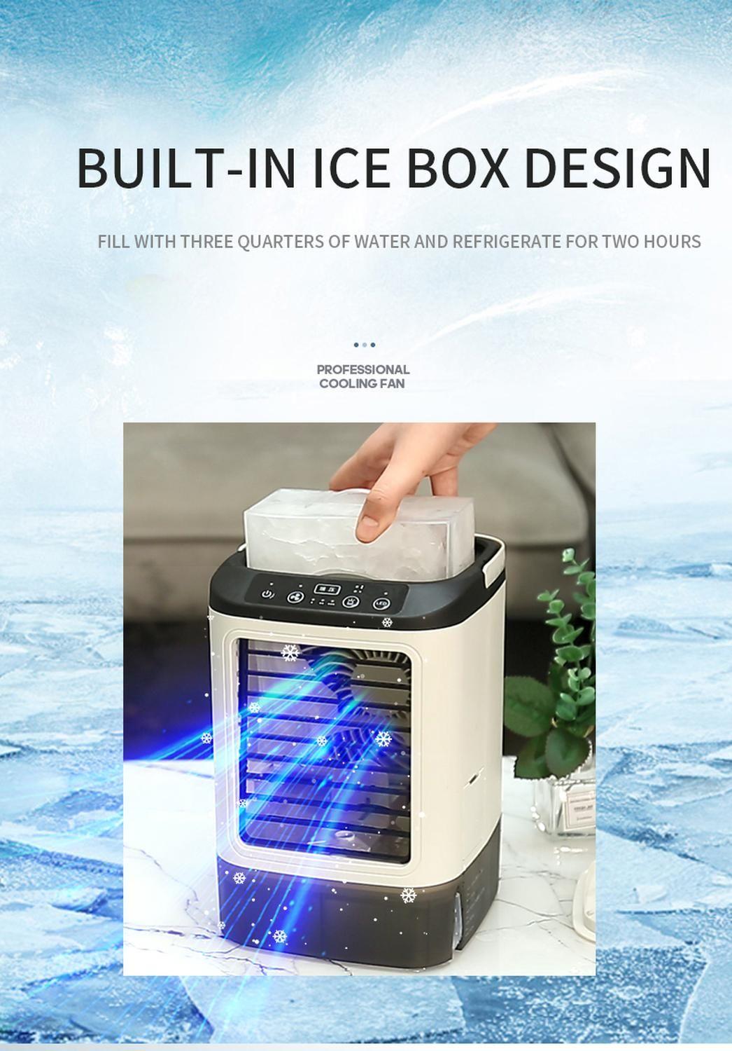 Climatizador Aire Portátil 3 En 1 Usb | Ventilador Y Hielo-7