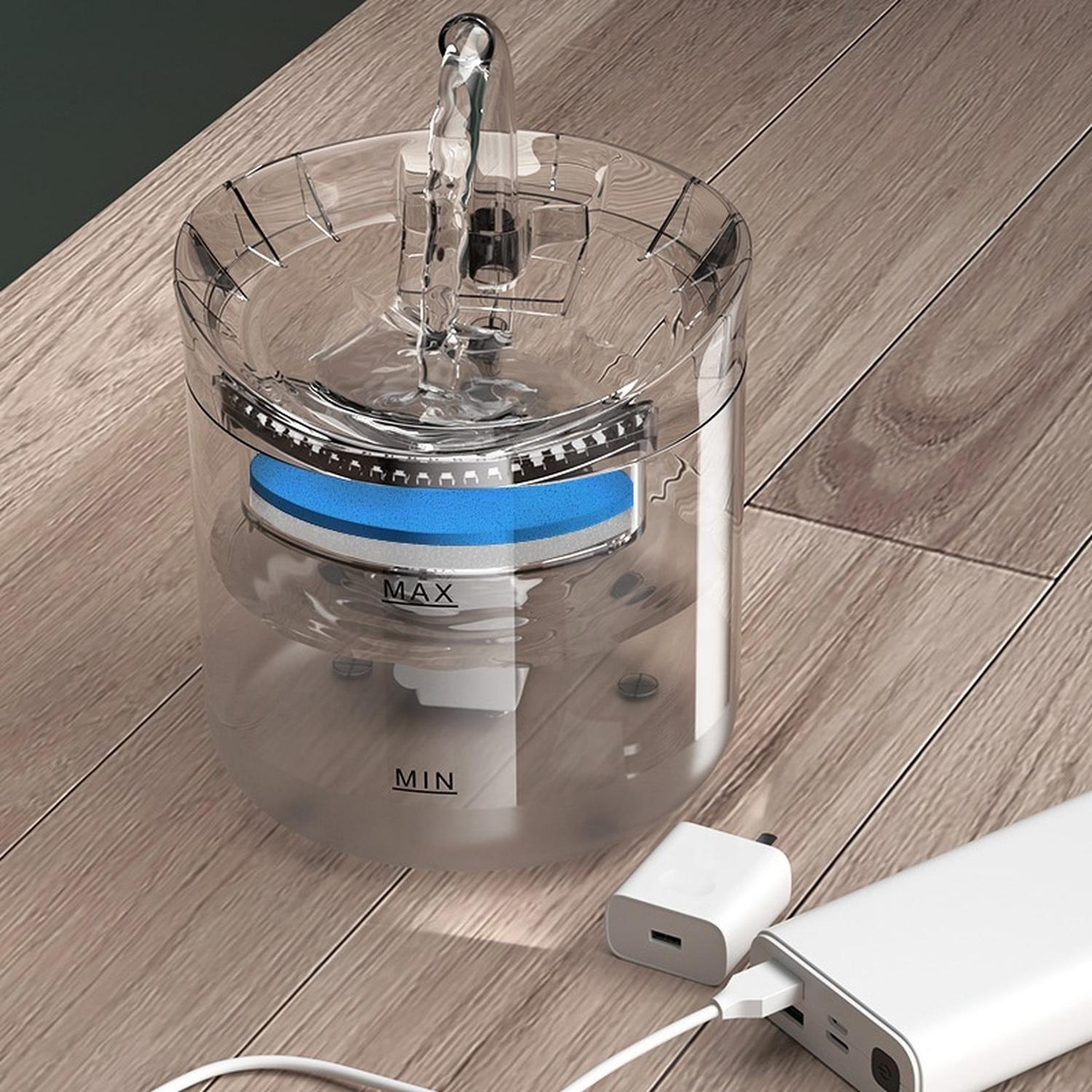 Bebedero Electrico Mascotas 1.8L Filtro Triple Gatos Perros-5
