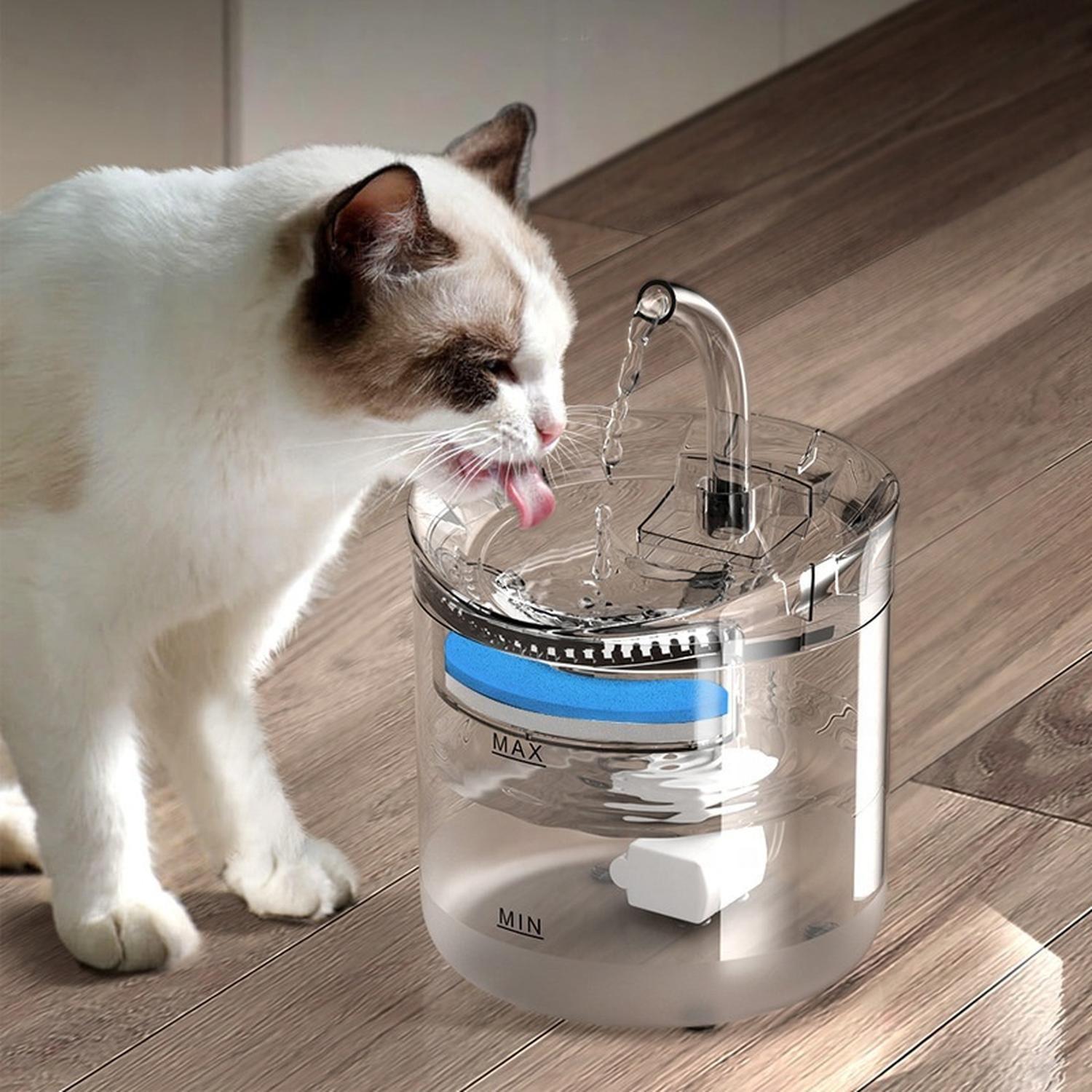 Bebedero Electrico Mascotas 1.8L Filtro Triple Gatos Perros-6