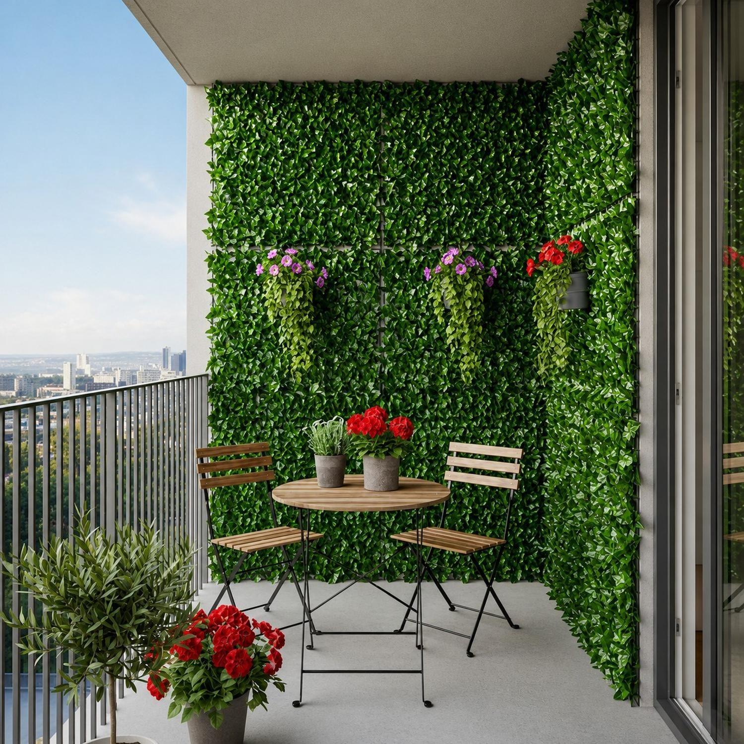 Malla de Hojas Cerca Diseño Enredadera Decoración 3x1m-2