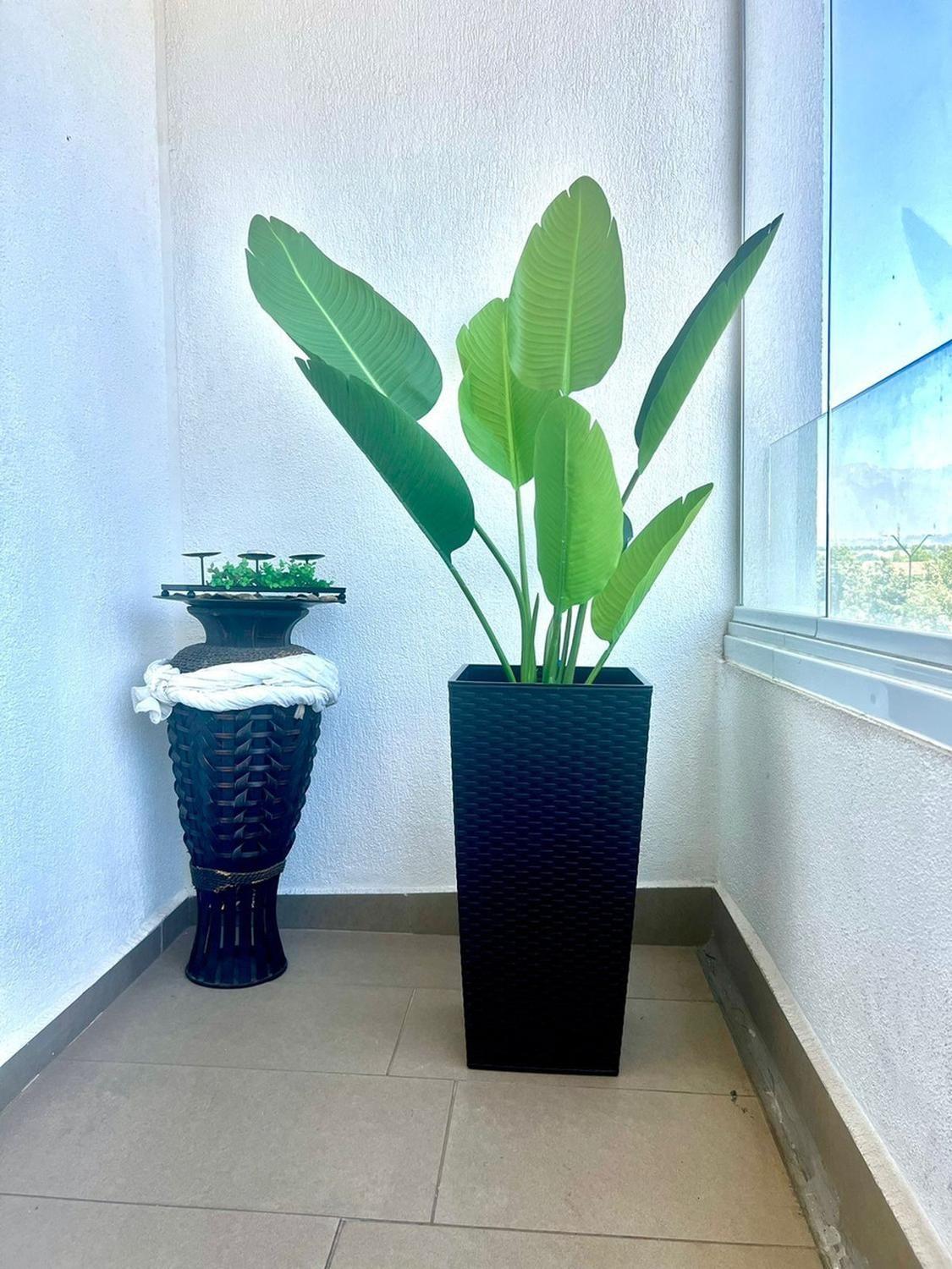 Planta Artificial Paradise Birds 120 Cm/8 Hojas Arbusto Real-4