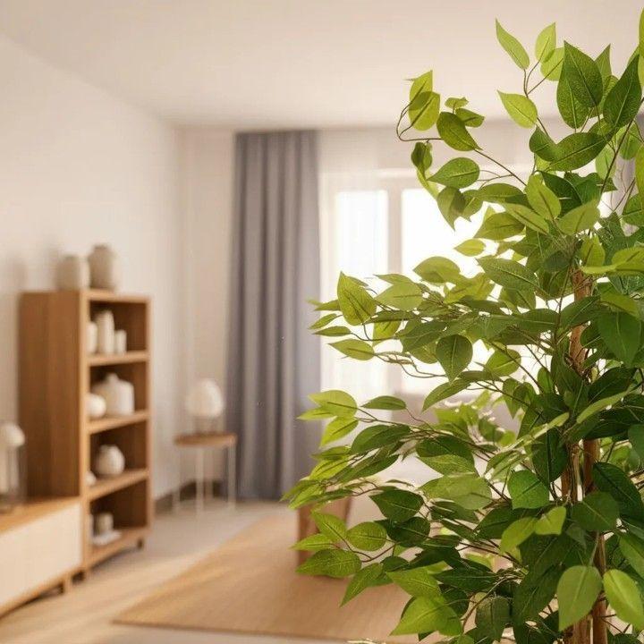 Planta Artificial Decorativa Arbol Grande Ficus 160cm 1008h-4