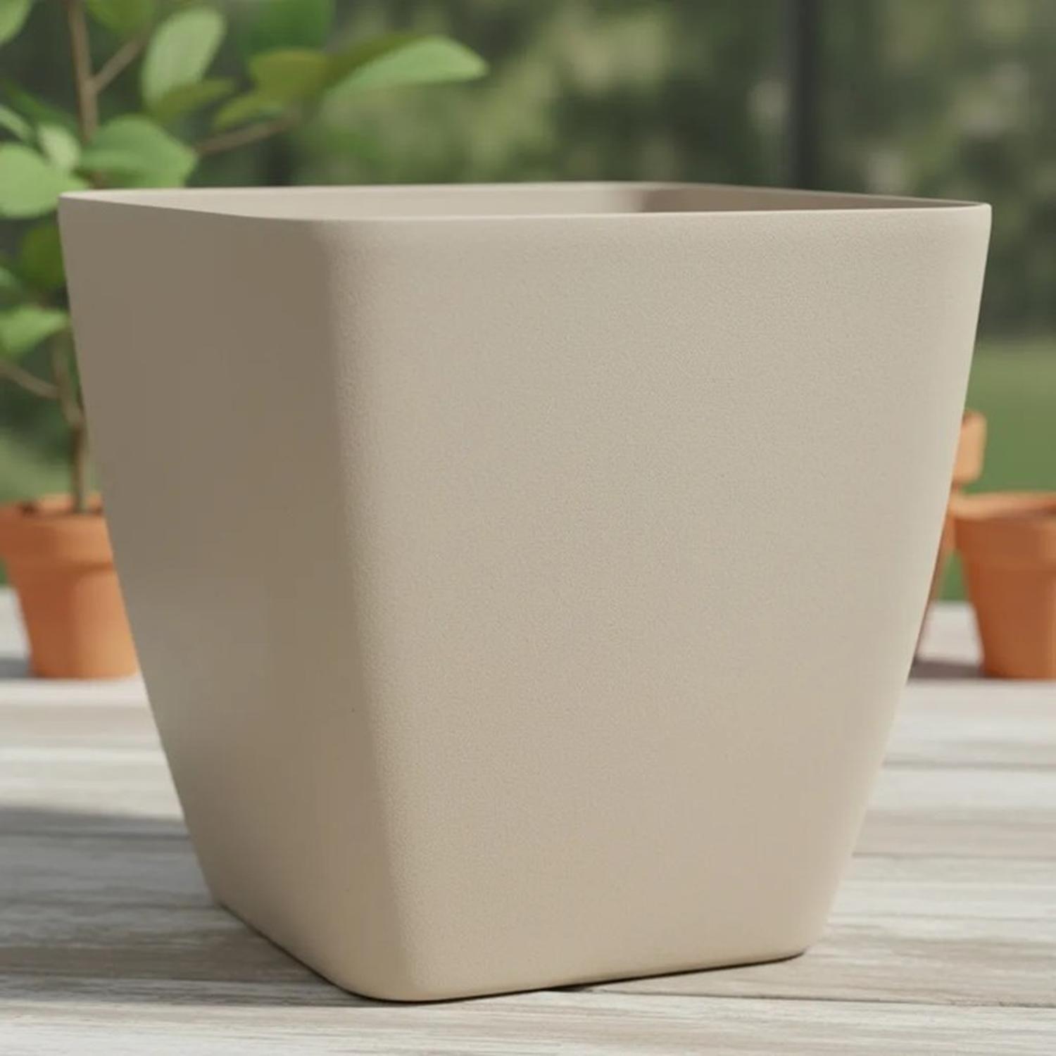 Macetero Nórdico Beige M 30 cm x 30 x 23-3