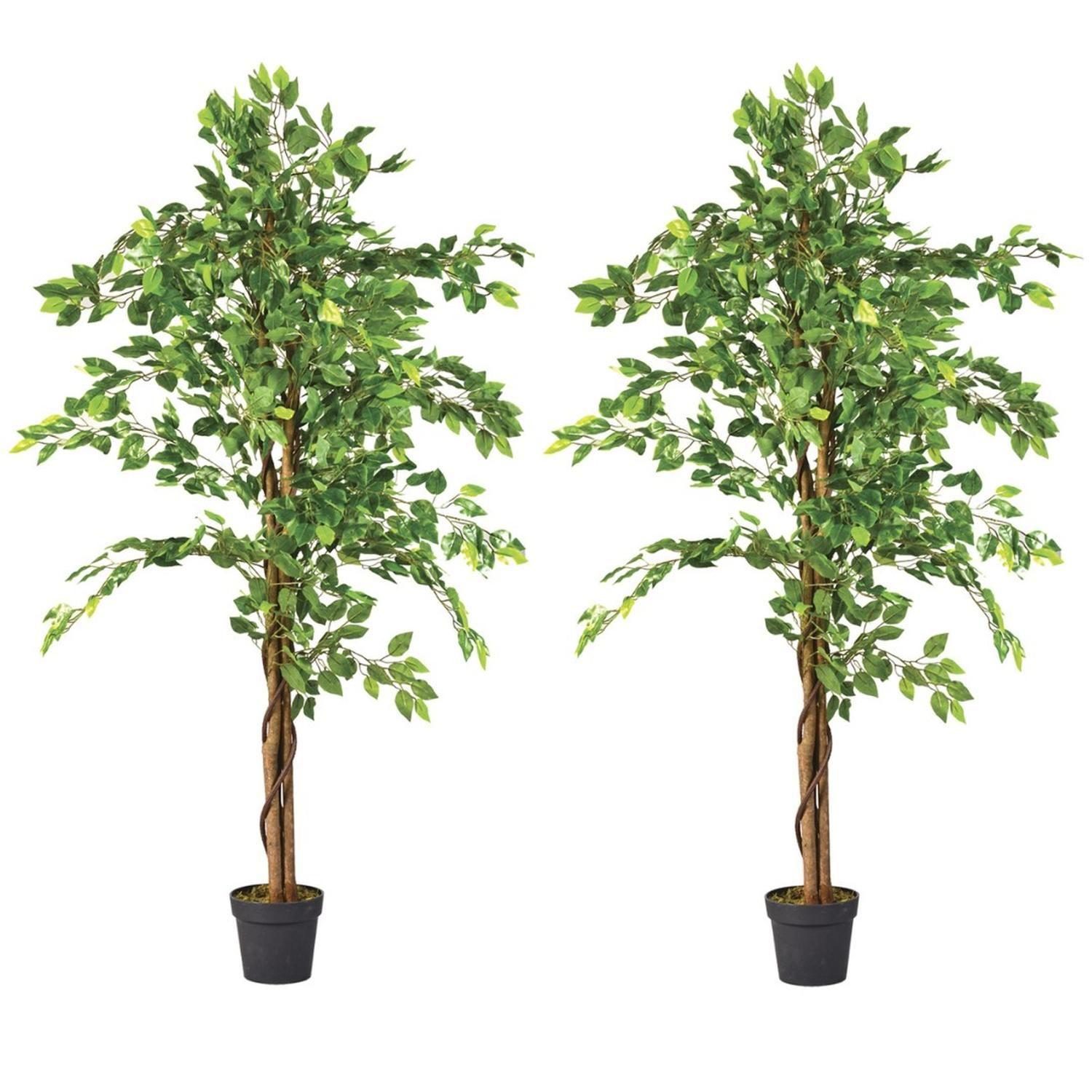 2 X 1 Plantas Artificiales Premium Ficus 160 Cm-0