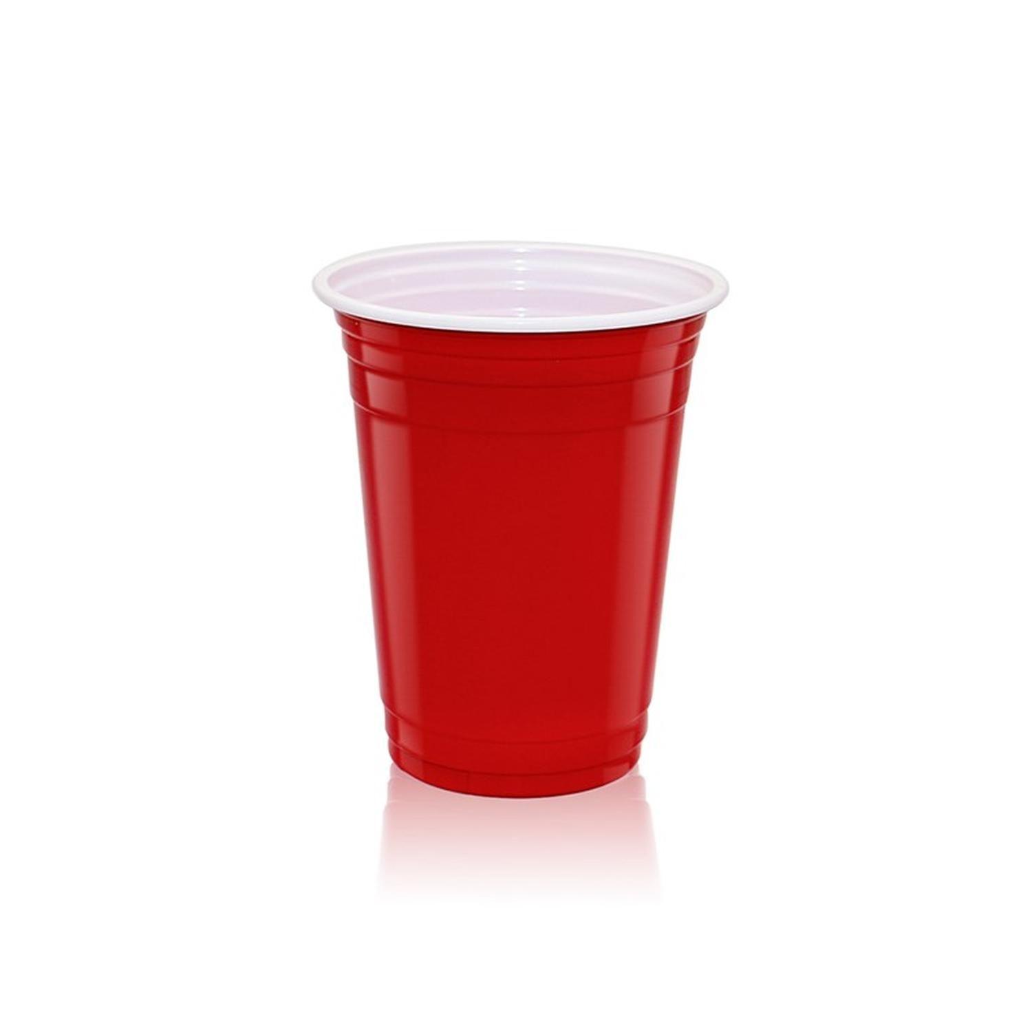 Vaso Plastico Rojo Desechable Fiesta 450 ml x 50 uds-4