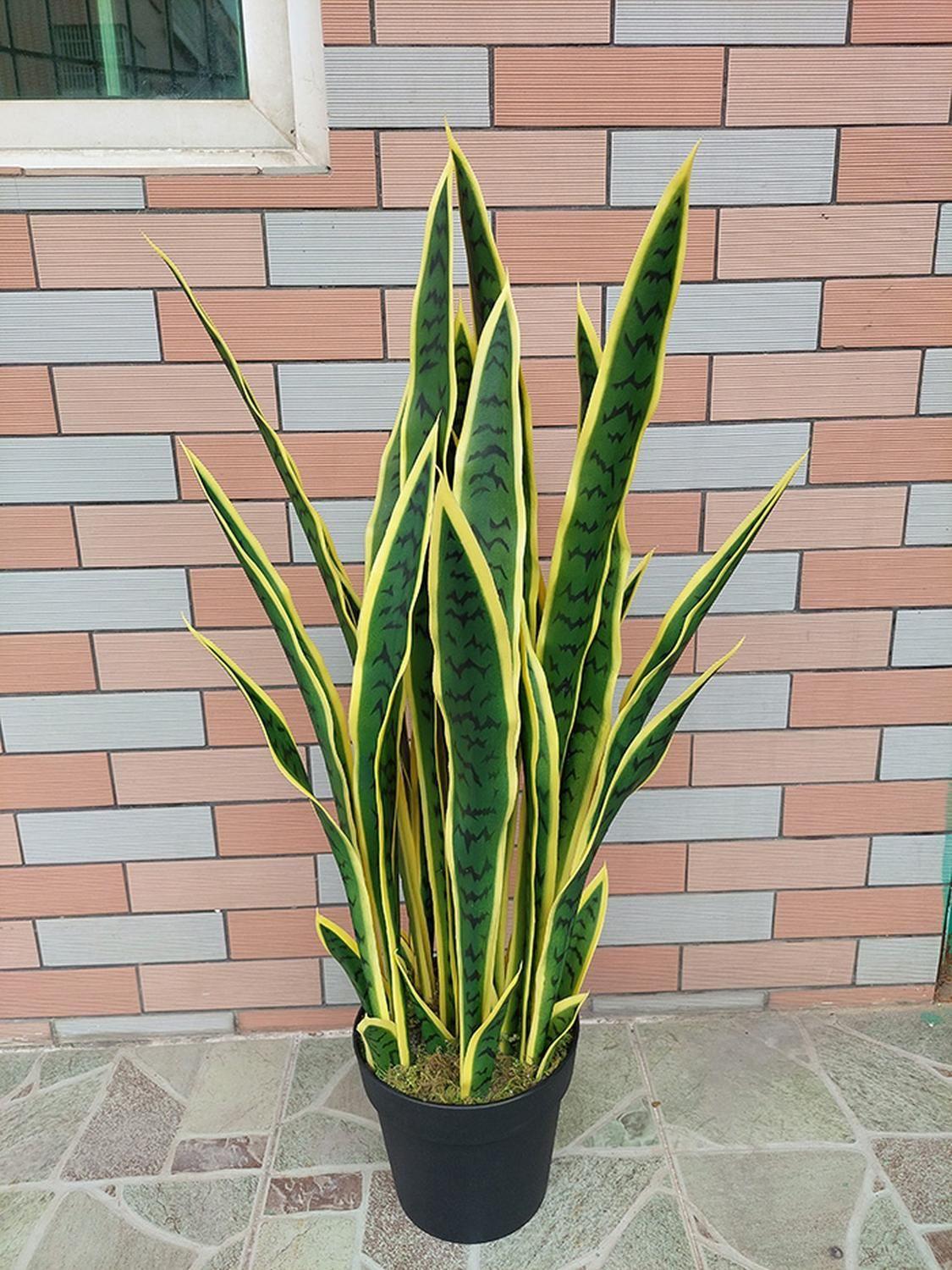 Planta Artificial Lengua de Suegra Sansevieria 90 cm/18 hjs-6