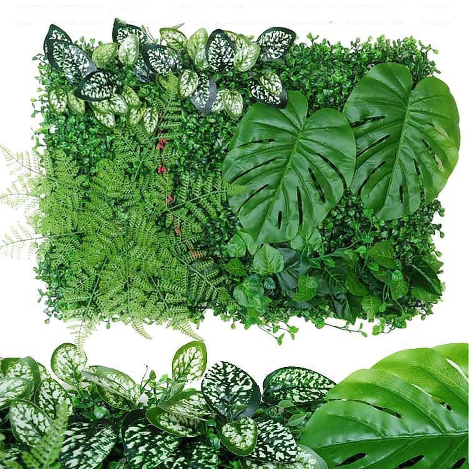Jardín Muro Vertical Artificial B palmeta Plantas 60x40 cm-4