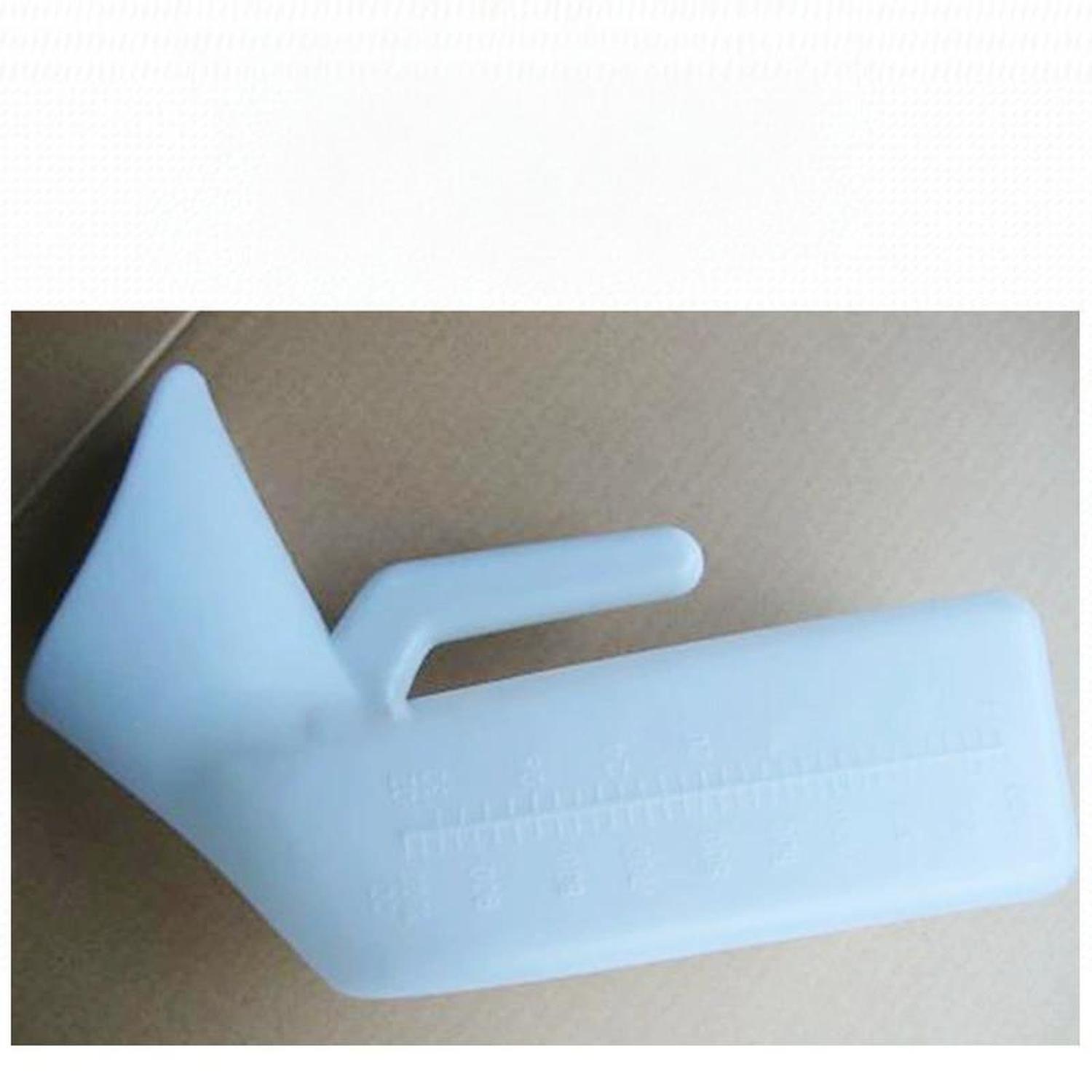 Pato Urinario Hombre y Mujer Cuello Corto Portatil 1 Lt Plastico-5