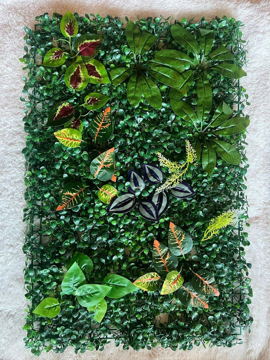 Jardín Muro Vertical Artificial D palmeta Plantas 60x40 cm-2