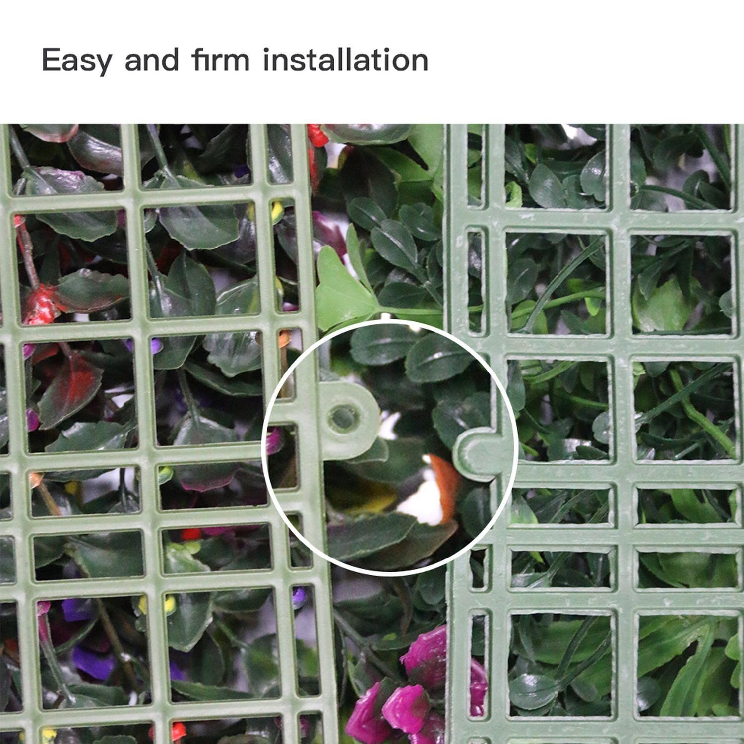 Jardín Muro Vertical Artificial D palmeta Plantas 60x40 cm-6