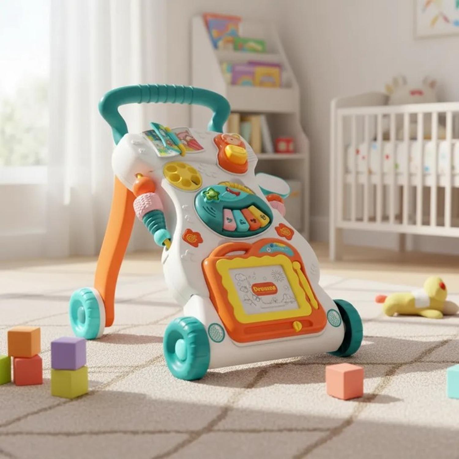 Andador Para Bebe Musical Caminador Juguetes Interactivos Colores-0