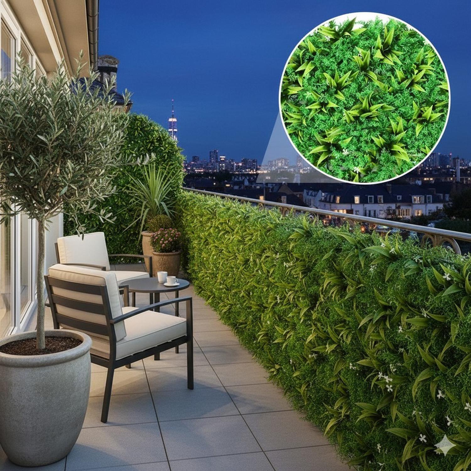 Jardín Muro vertical artificial P palmeta Plantas 60x40 cm-2