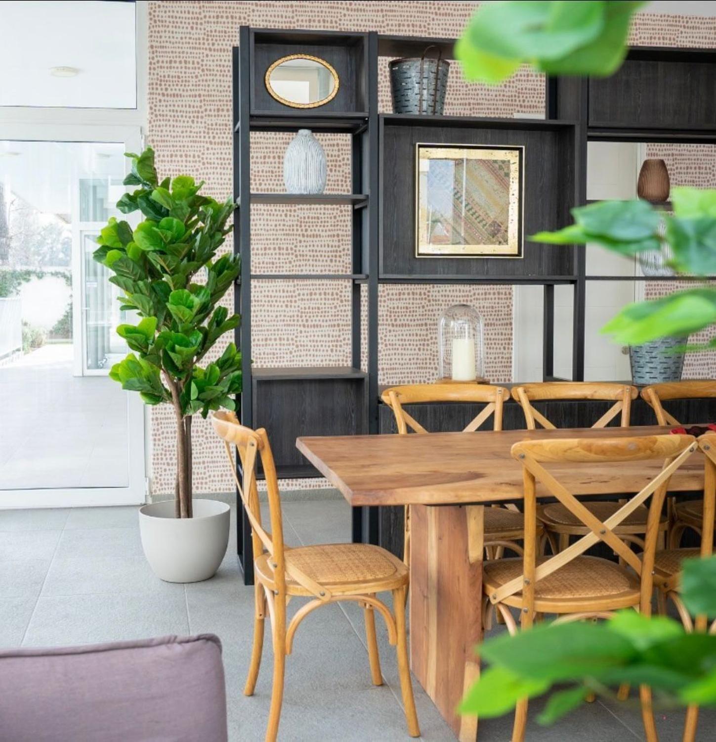 Planta Artificial Decorativa Arbol Grande Ficus Lyrata 180 cm-2