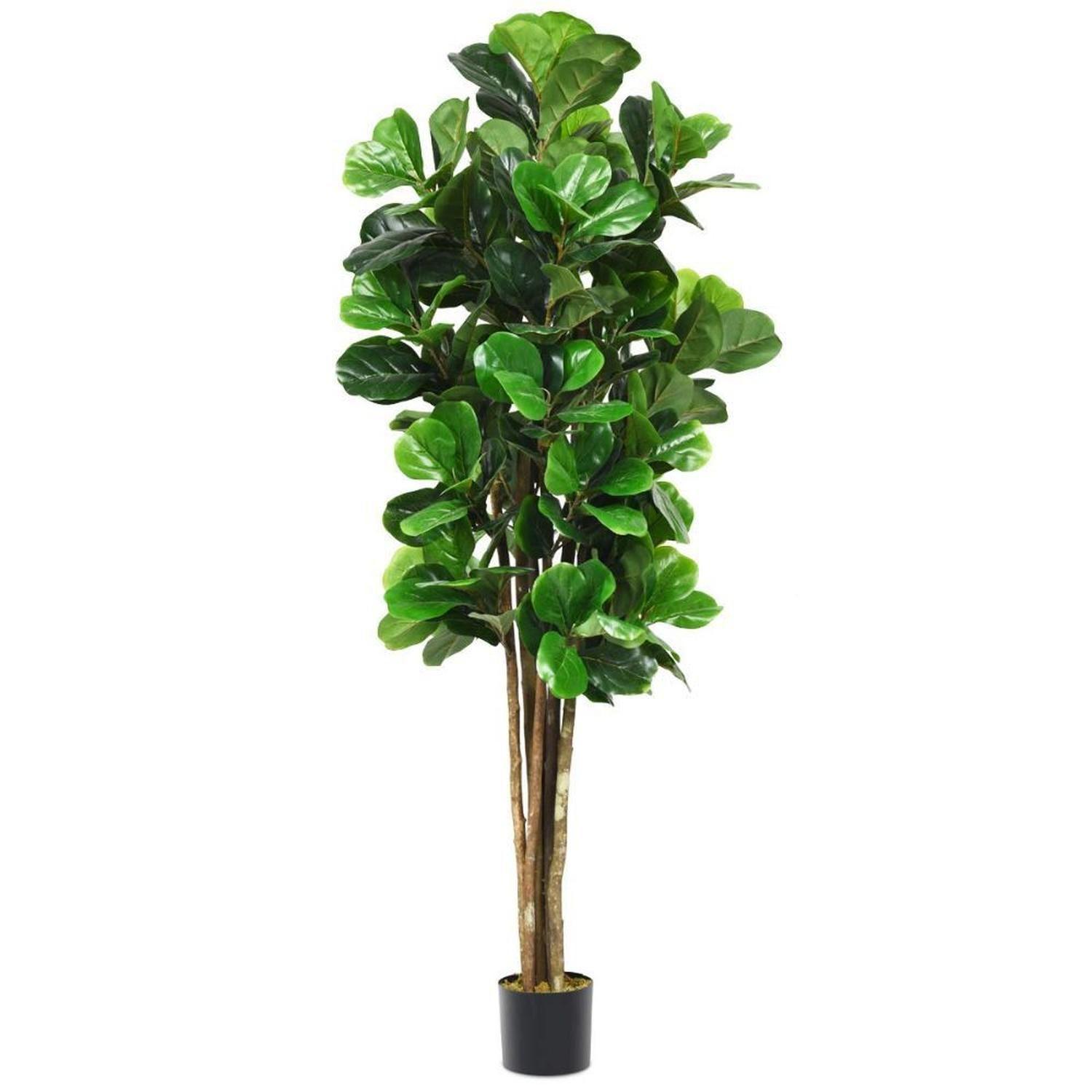 Planta Artificial Decorativa Arbol Grande Ficus Lyrata 180 cm-5