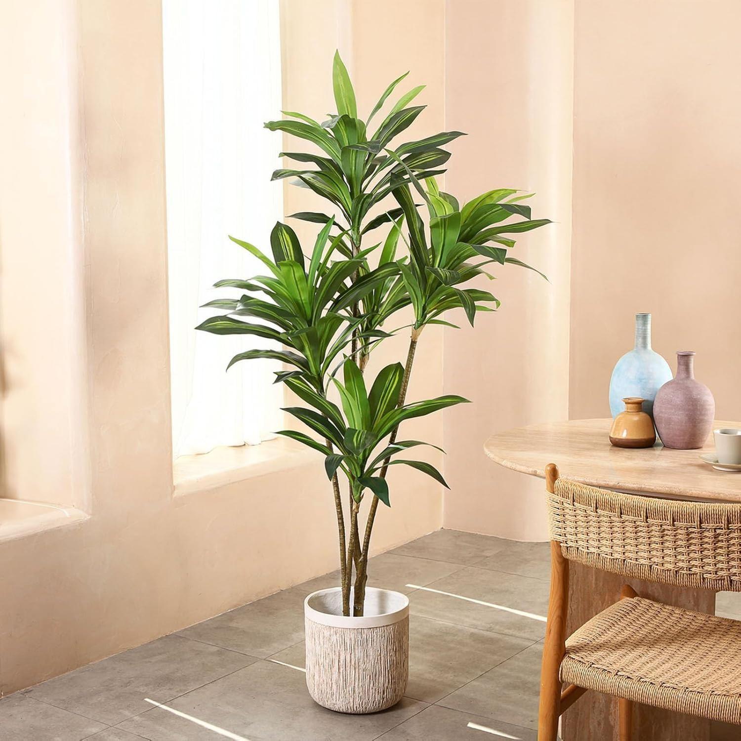 Planta Artificial Decorativa Arbol Grande Dracaena 165 cm-1