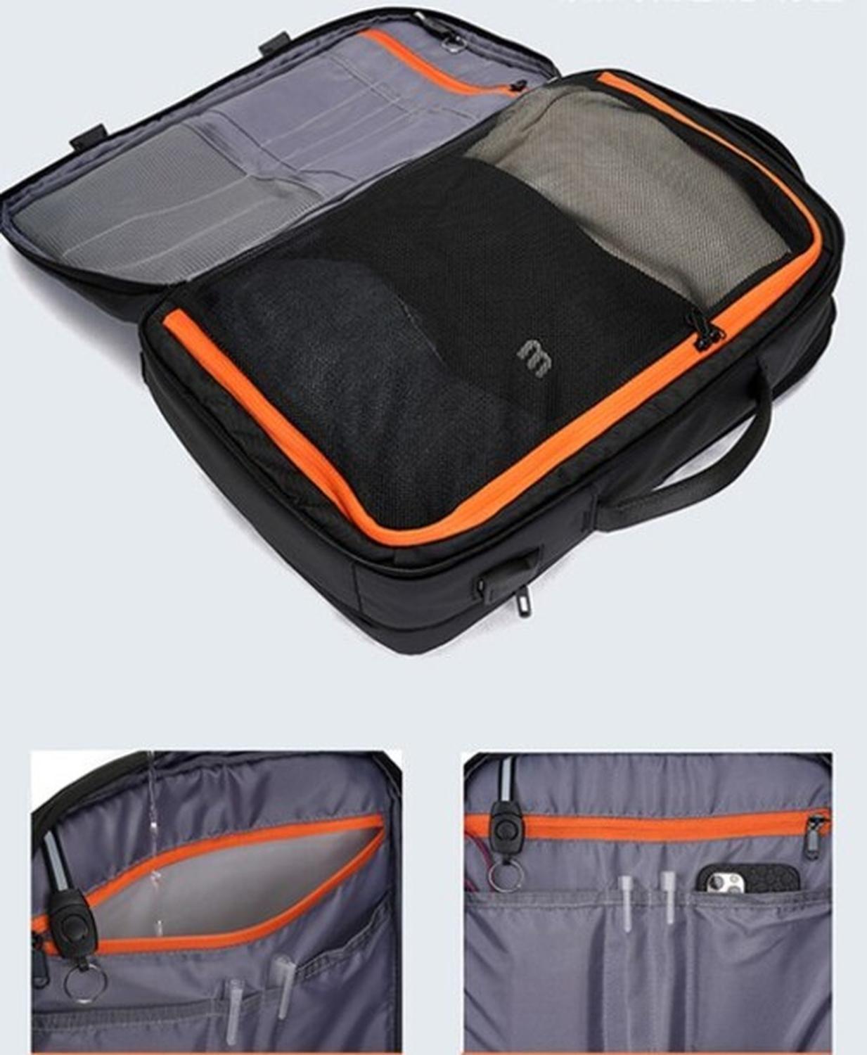 Mochila De Cabina 45x35x20 Avion Expandible Impermeable 40l-6