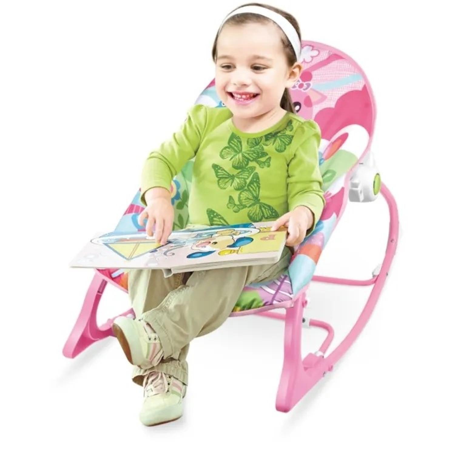 Silla Mecedora Para Bebé Nido C/vibración Celeste / Jagima-5