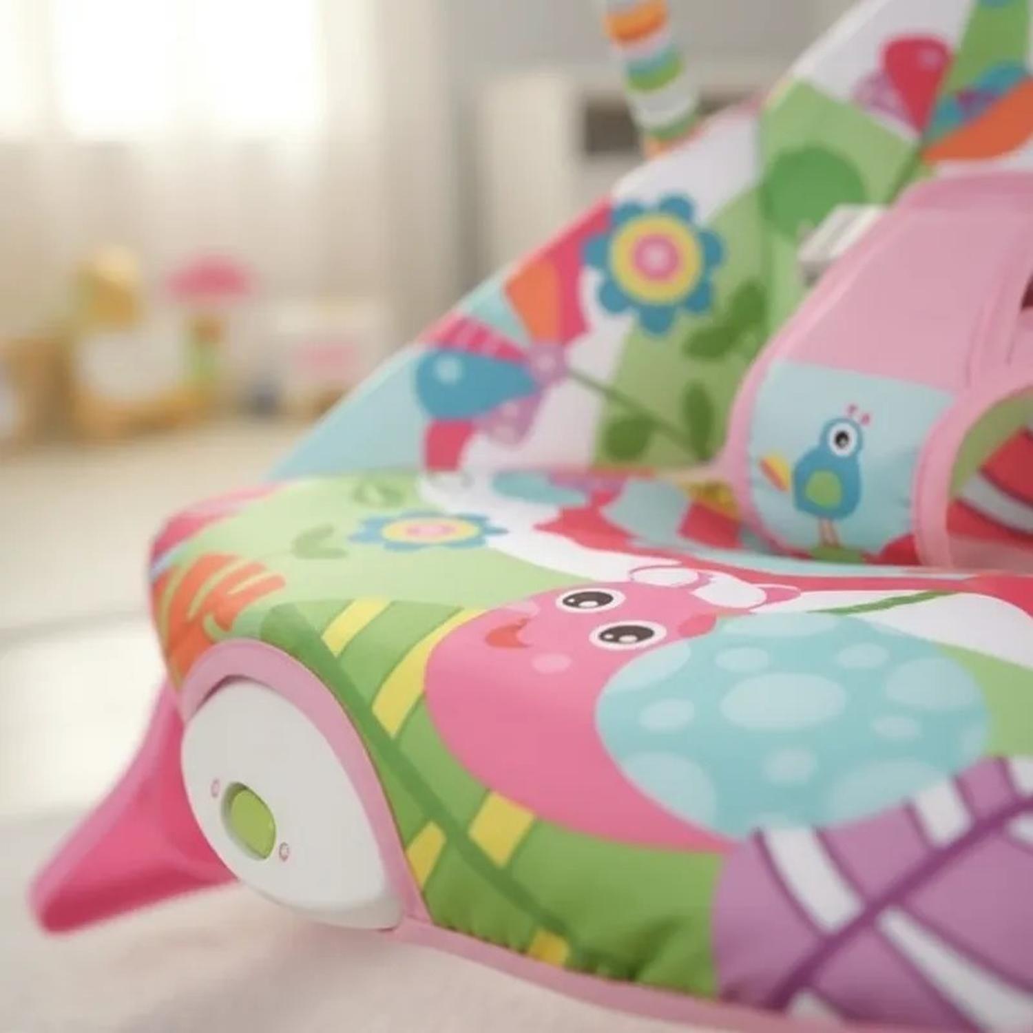 Silla Mecedora Para Bebé Nido C/vibración Celeste / Jagima-7