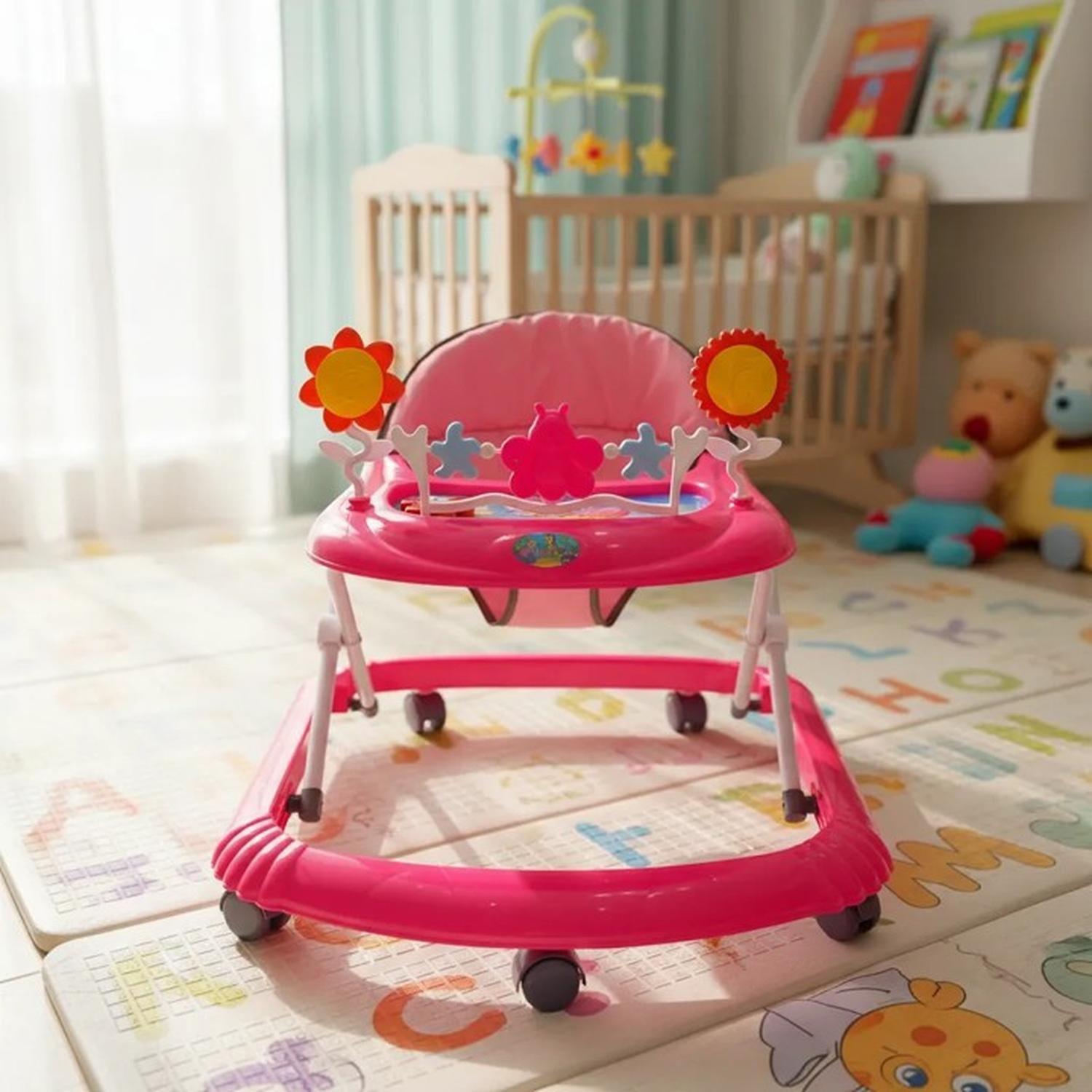 Andador Plegable Colores Con Musica Bebes Portable Unisex-0