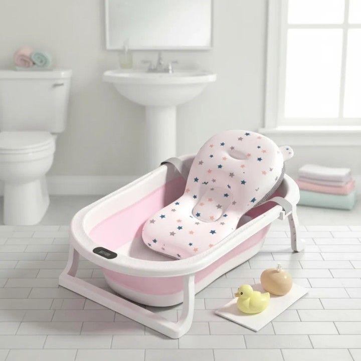Bañera Plegable Bebé + Malla + Termómetro | Jagima-6